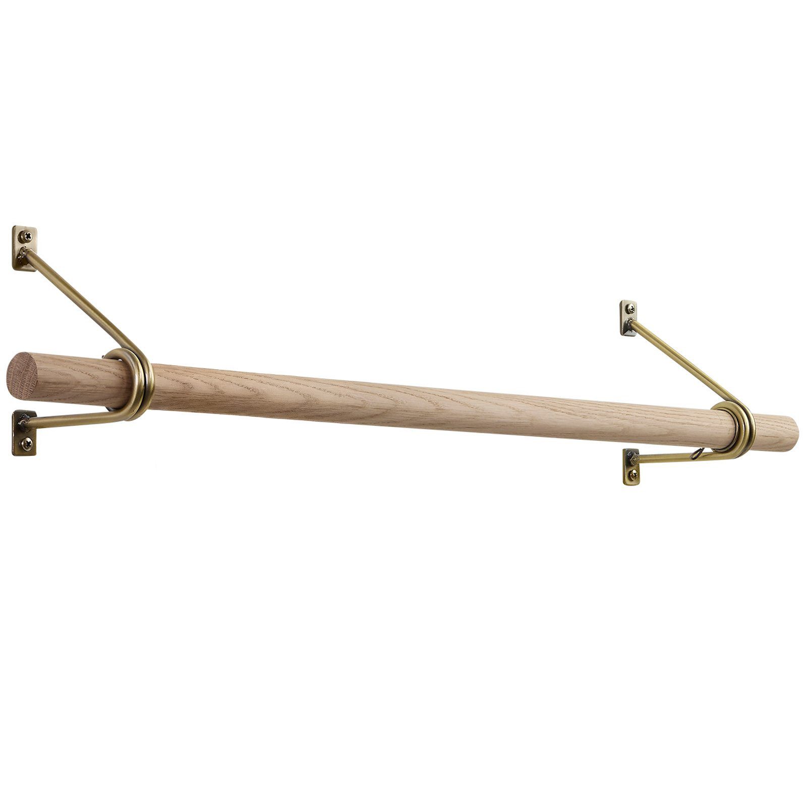 SO-TECH® Wandgarderobe 120 x 150 mm mit Ø 30 mm Kleiderstange aus Holz (Spa günstig online kaufen