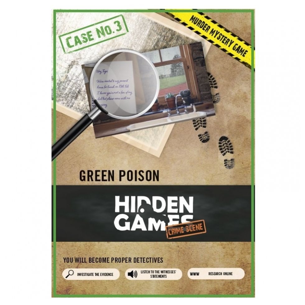 Hidden Games Spiel, Hidden Games Crime Scene - Case 3 - Green Poison - englisch