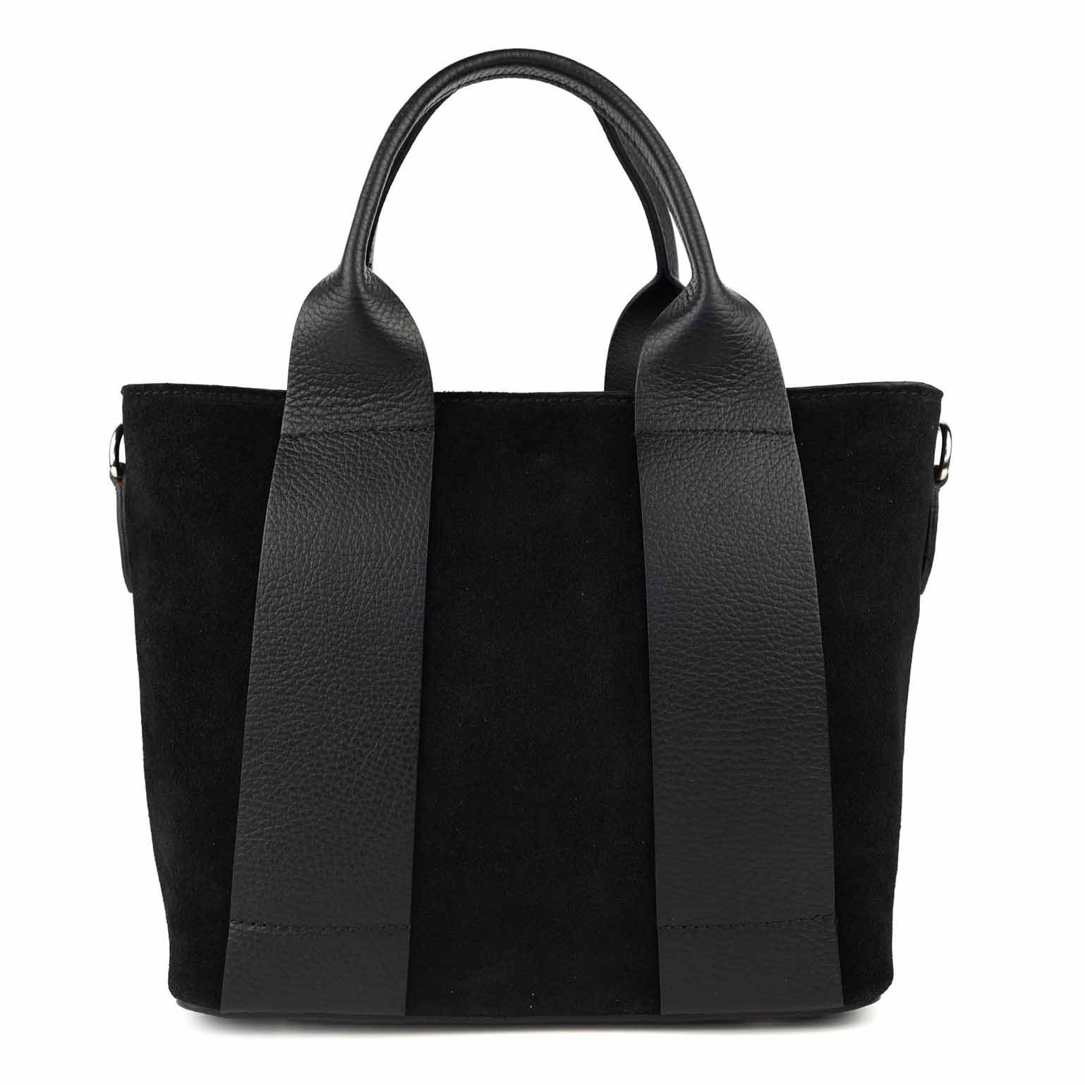 ITALYSHOP24 Schultertasche Made in Italy Damen Wildleder Tasche Shopper Handtasche Umhängetasche, Business CrossOver echt Ledertasche Damentasche Reise Freizeit Outfit