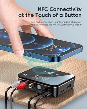 Welikera 5.0 Bluetooth Audio Adapter - 2 in 1 Bluetooth Transmitter Empfänger PC-Lautsprecher