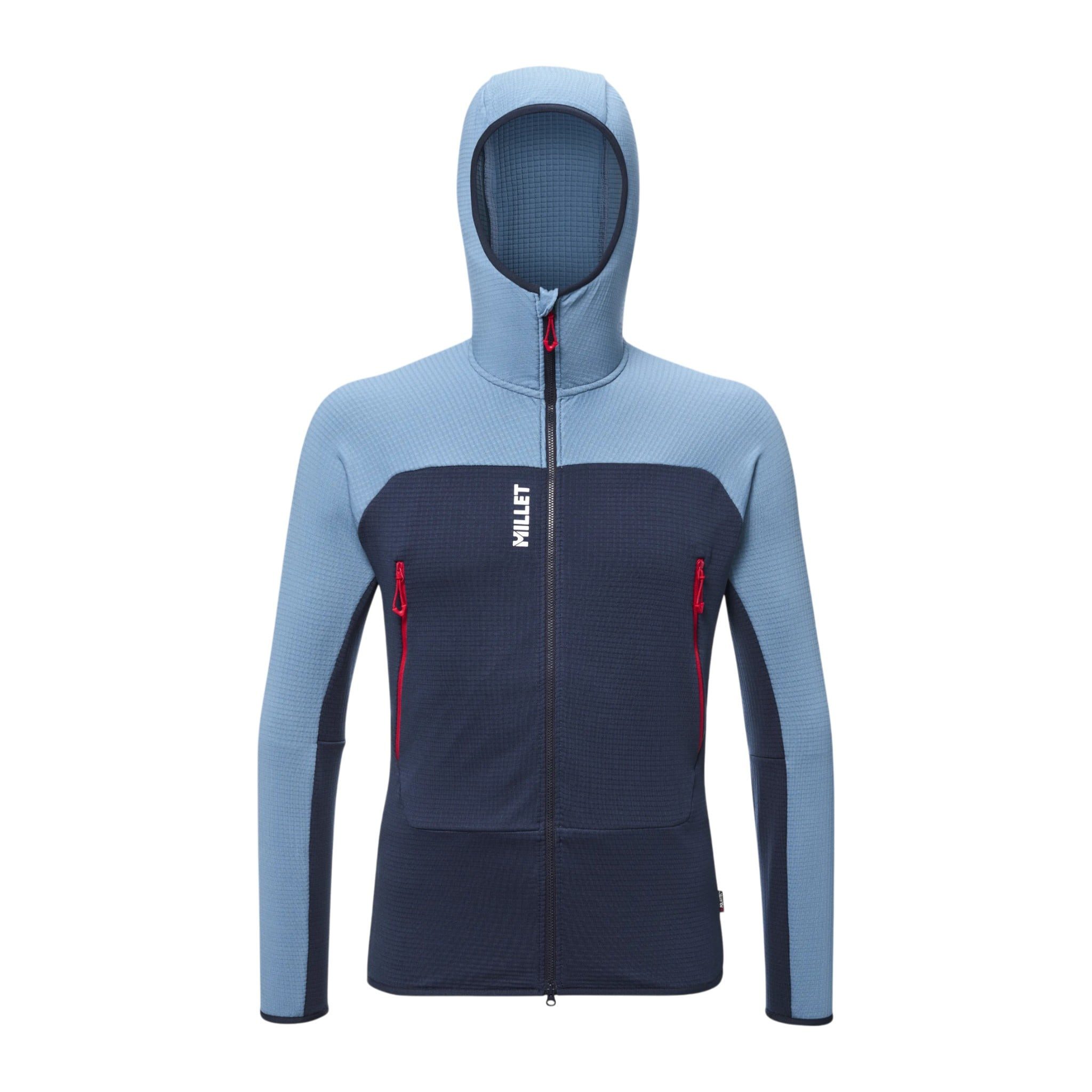 Millet Fleecejacke Fusion Grid Hoodie (Polartec, atmungsaktiv) dunkelblau/saphir Herren