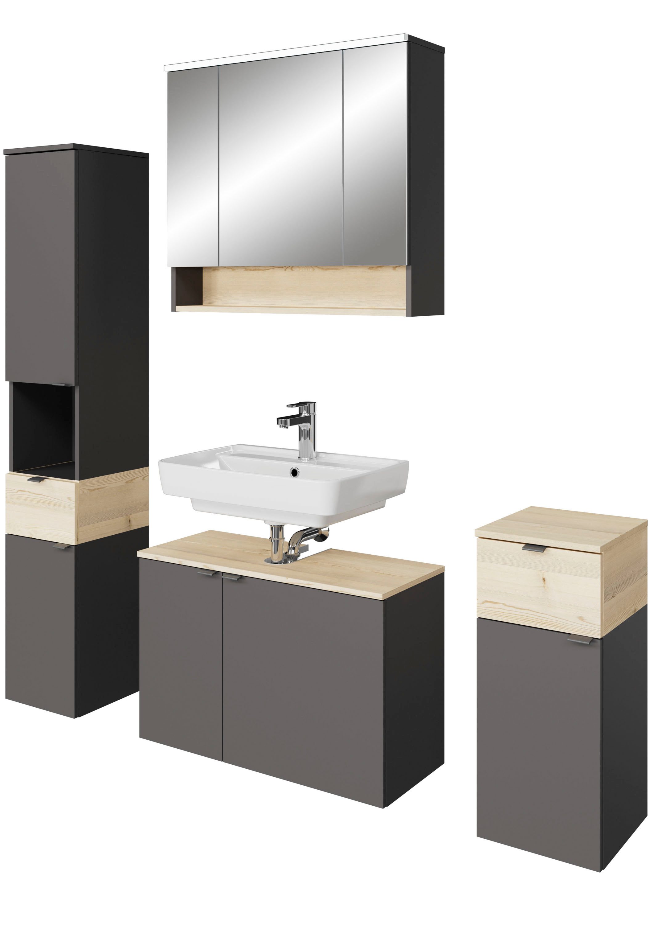 Saphir Badmöbel-Set Quickset 394, (Komplett-Set, 4-St)