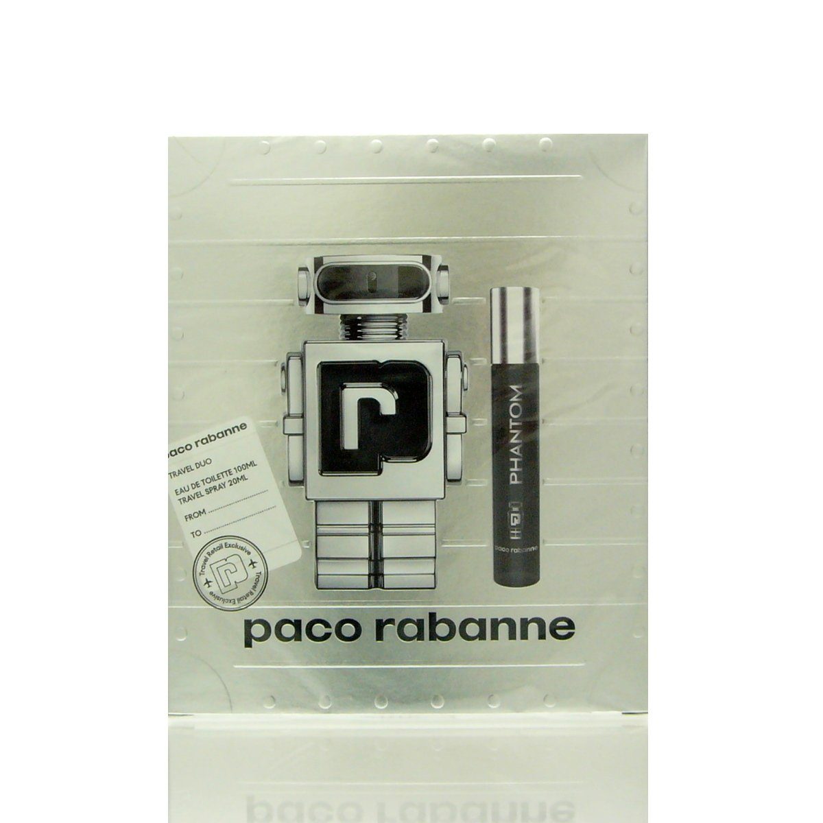 Eau de Toilette Paco Rabanne Phantom Set - EDT 100 ml + EDT 20 ml