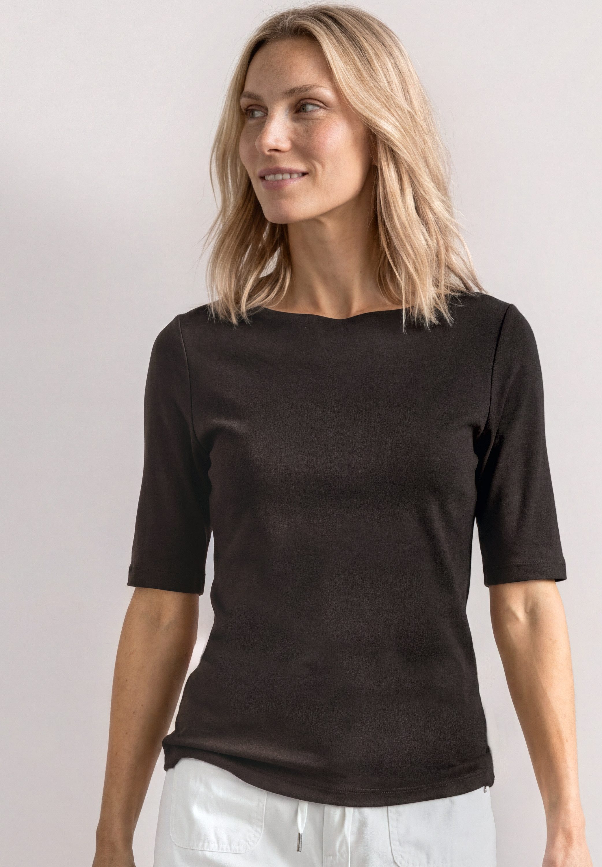 STREET ONE T-Shirt in Unifarbe