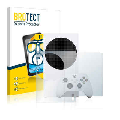 BROTECT Schutzfolie für Microsoft Xbox Series S (Display+Seitenteil), Displayschutzfolie, Folie klar