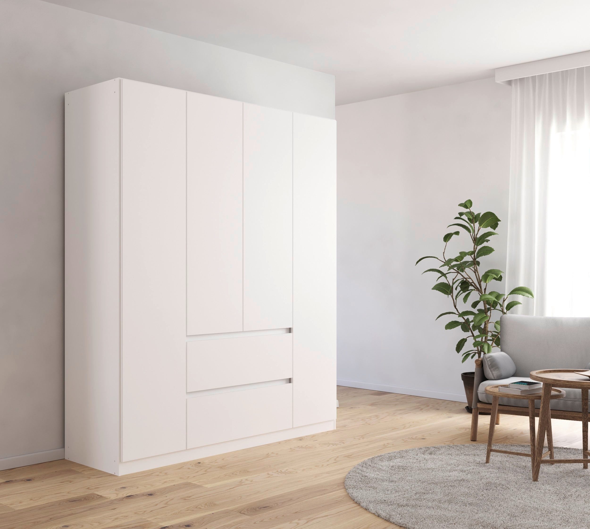 rauch Drehtürenschrank "Kleiderschrank Schrank mit Spiegel Garderobe Garder günstig online kaufen