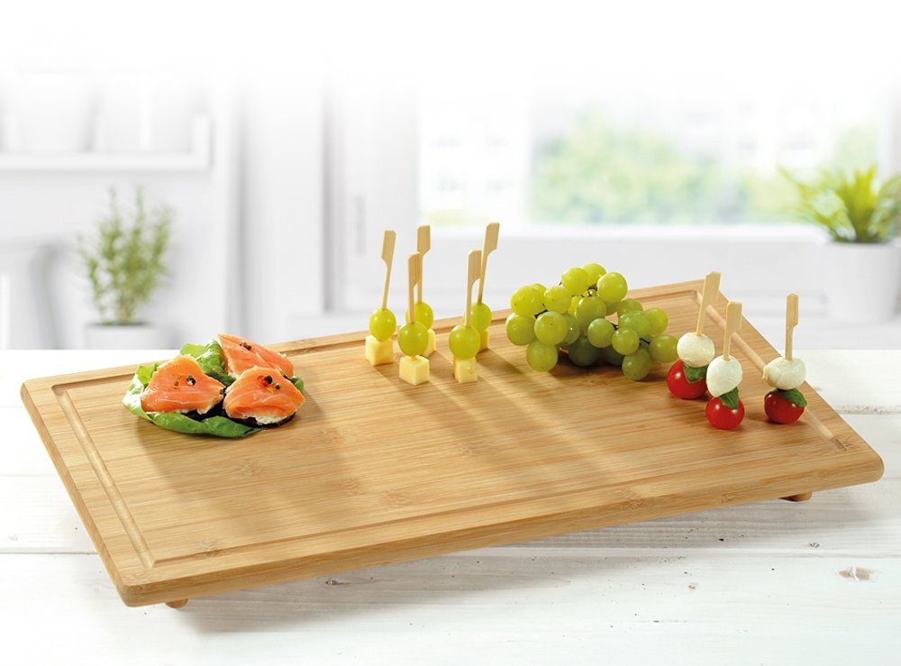 KESPER® Schneide- und Abdeckplatte Herdabdeckplatte, Bambus, (1 tlg), zum Schneiden und Abdecken