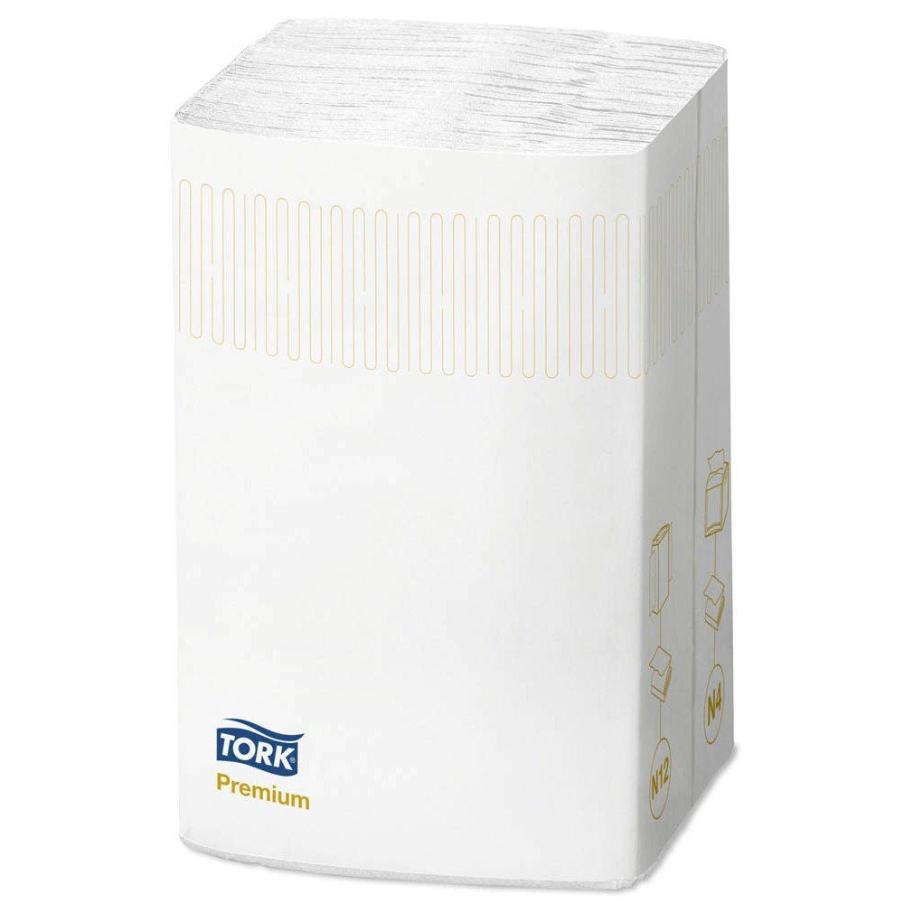 TORK Papierserviette 1.000 Spenderservietten Xpressnap® Premium 2-lagig - weiß, (1000 St), 2-lagig; Mit Prägung; Extra Weich