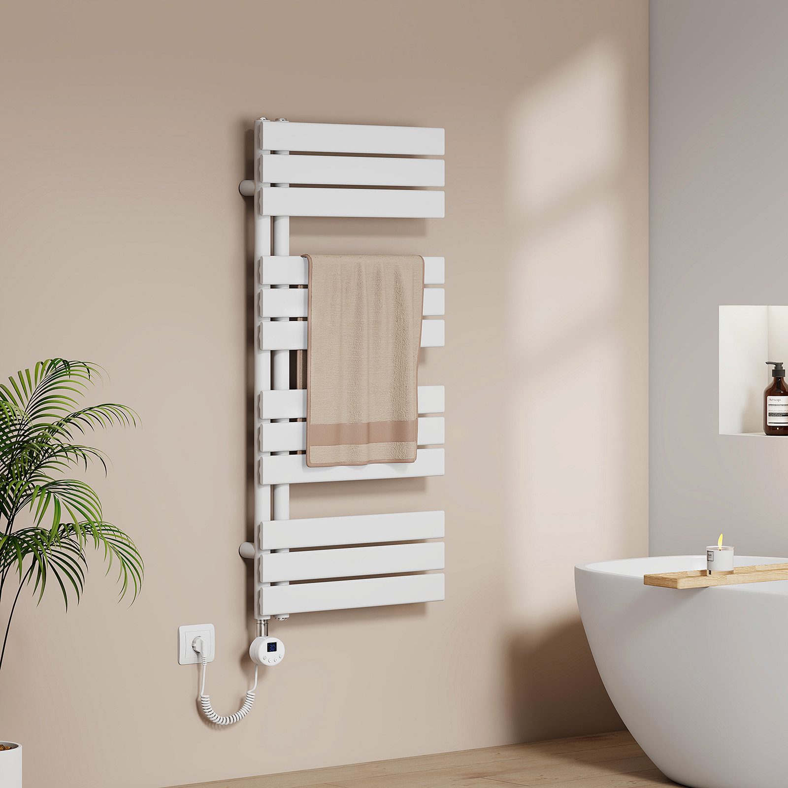 EMKE Elektrischer Badheizkörper WIFI App Steuerung Intelligenter Thermostat günstig online kaufen