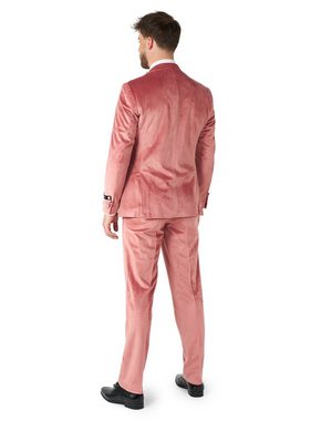 Opposuits Kostüm Vintage Pink Velvet Deluxe Samtanzug, Eleganter Samtanzug in hochwertiger Ausführung