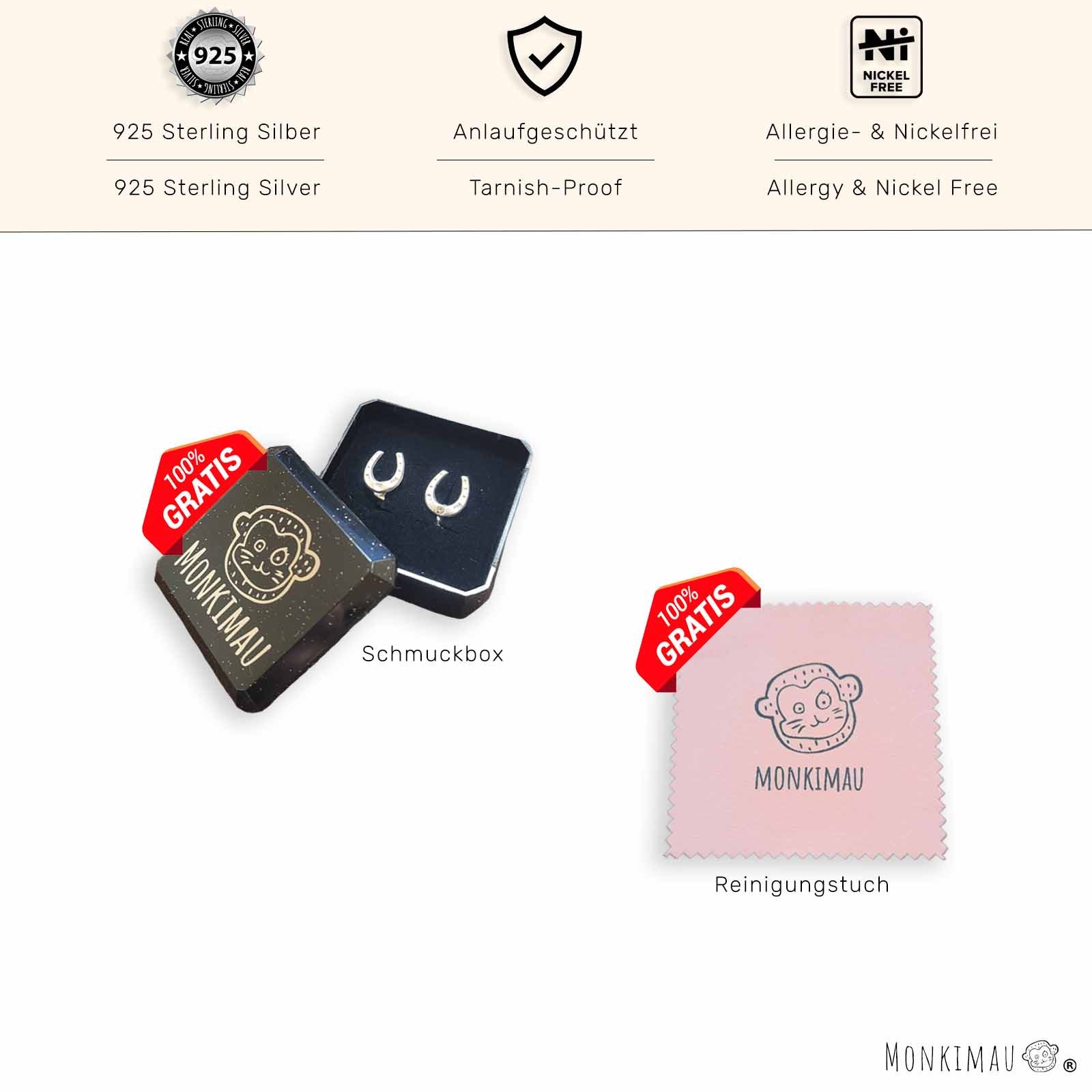 Monkimau Silberring Schmetterling Kinder Ring 925 Silber