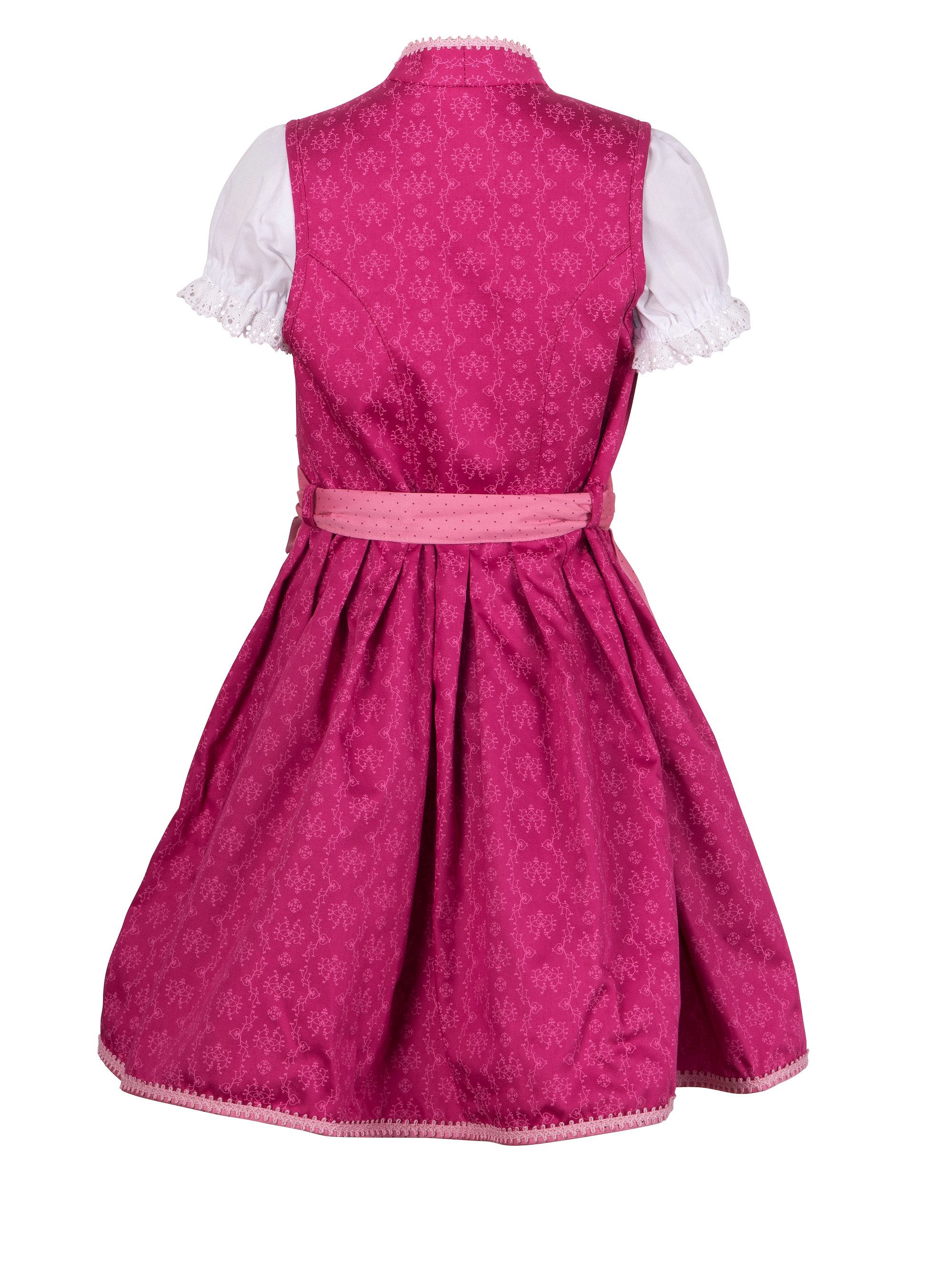 Ramona Lippert Dirndl Charlotta - pink - Größe 86-164 - Kinderdirndl mit Bluse