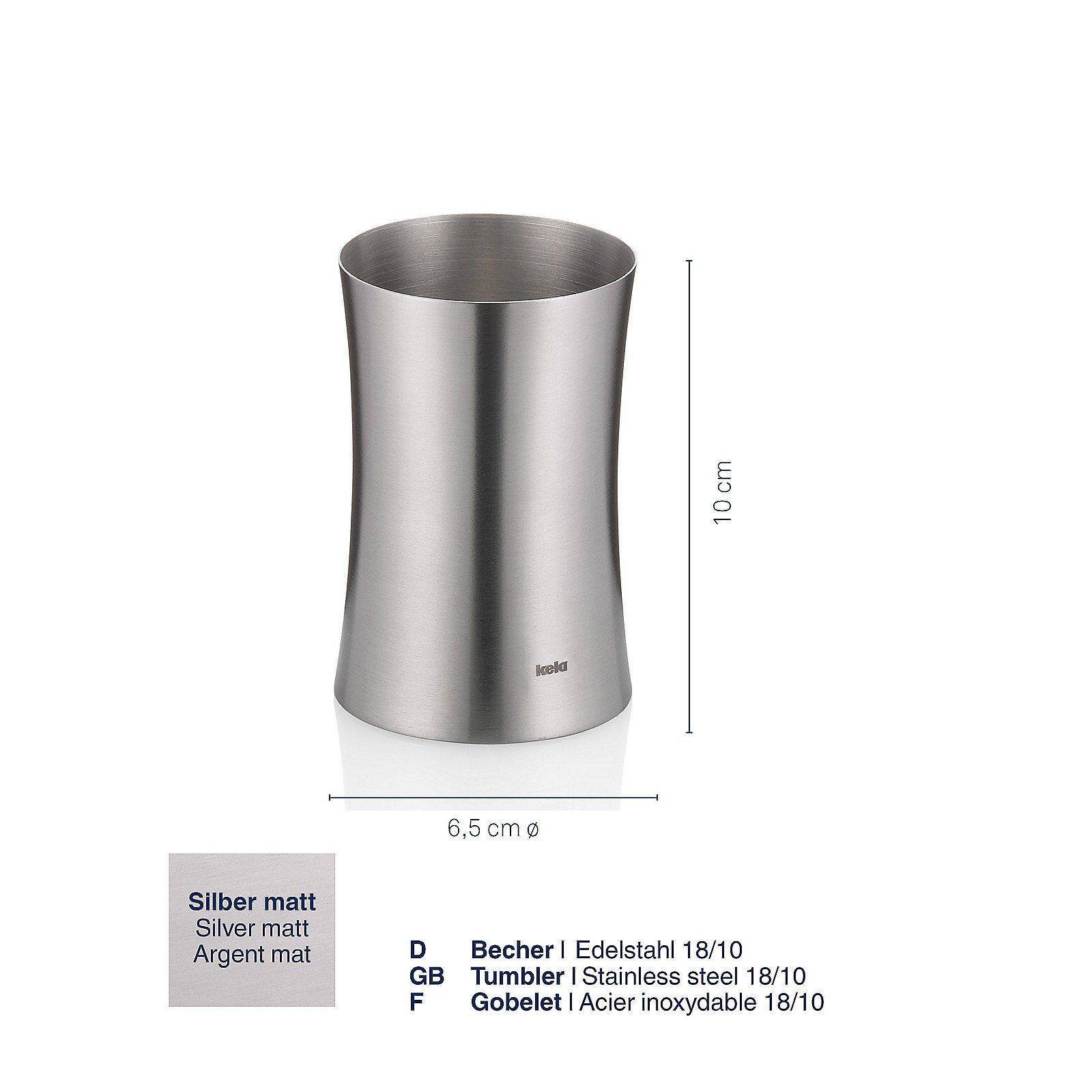 kela Zahnputzbecher Elegance, matte Optik