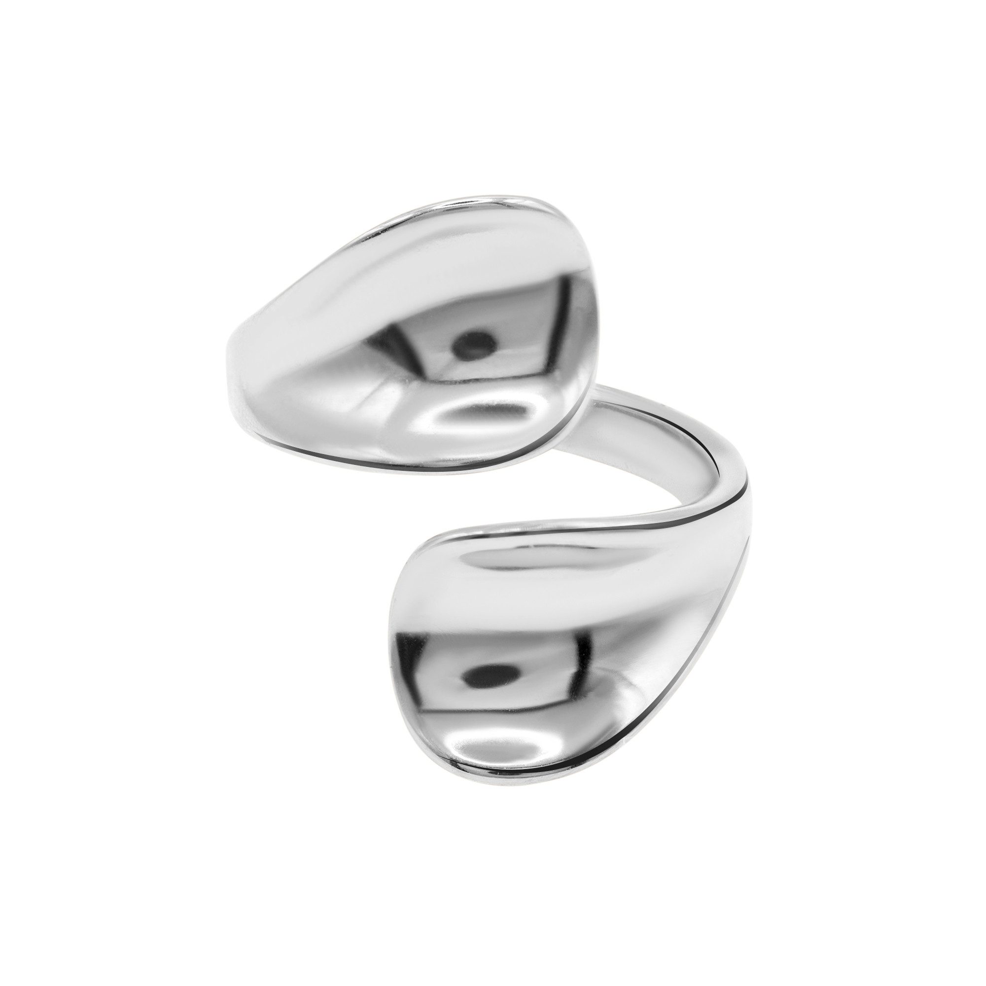 Heideman Fingerring Nelea silberfarben poliert (Ring, 1-tlg., inkl. Geschenkverpackung), größenverstellbarer Ring