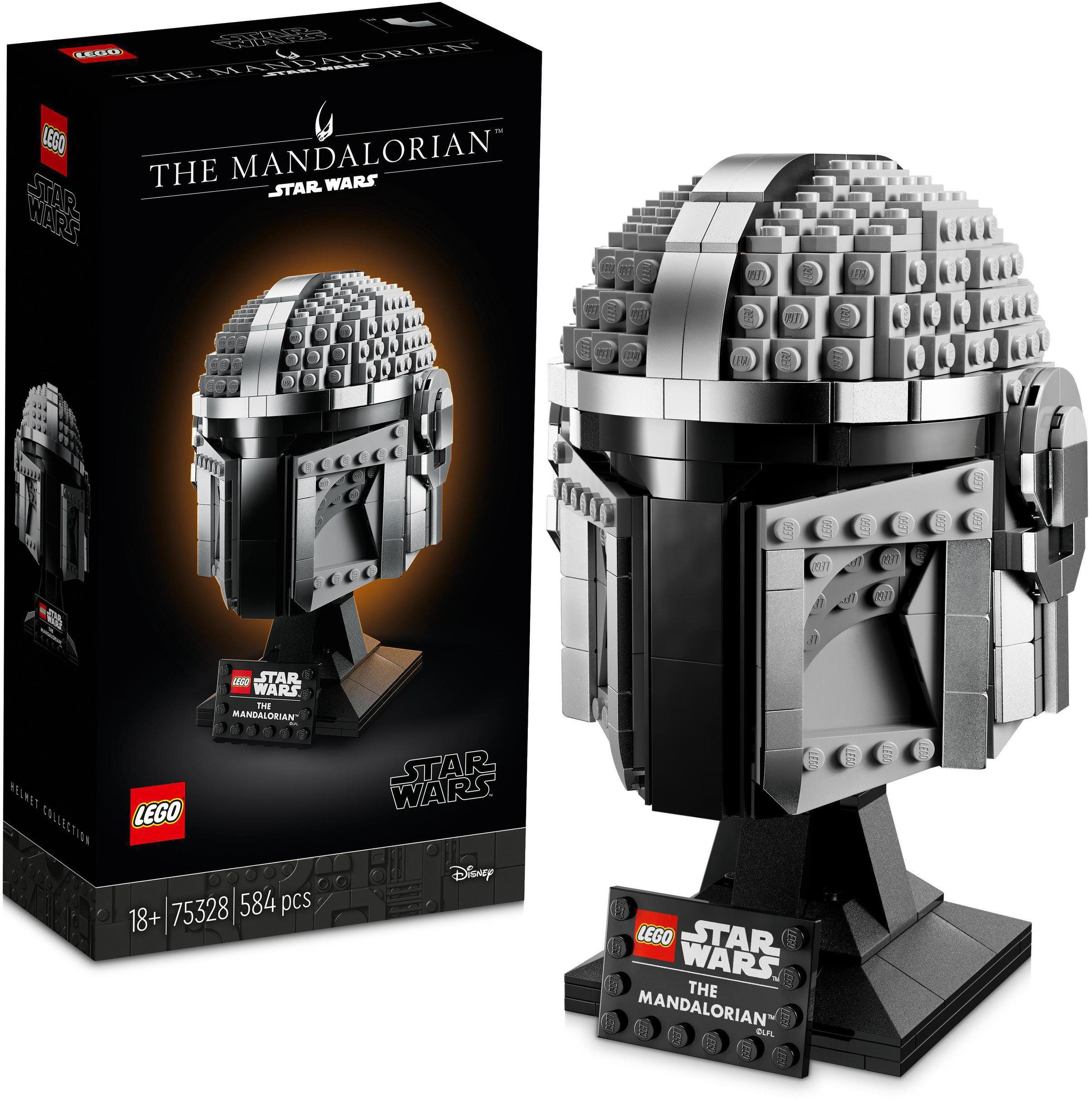 LEGO® Konstruktionsspielsteine (584 Star Mandalorianer Helm Made Europe LEGO® in (75328), Wars™, St)