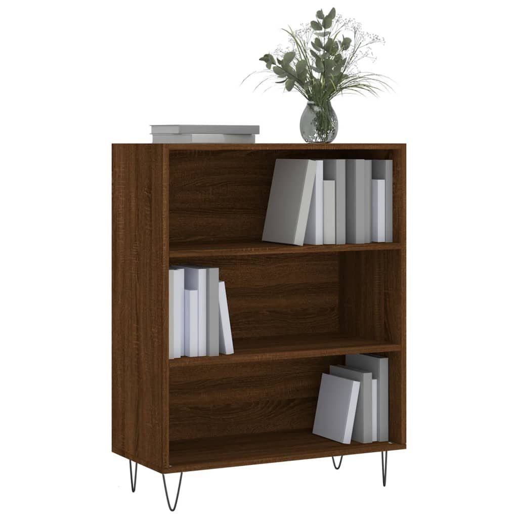 Eichen-Optik furnicato Bücherregal 69,5x32,5x90 cm Holzwerkstoff Braun