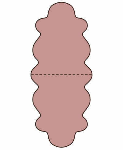 Fellteppich »australische Doppel Lammfelle aus 2 Fellen mauve gefärbt, voll waschbar, ca. 175x63 cm, Haarlänge ca. 70 mm«, Heitmann Felle