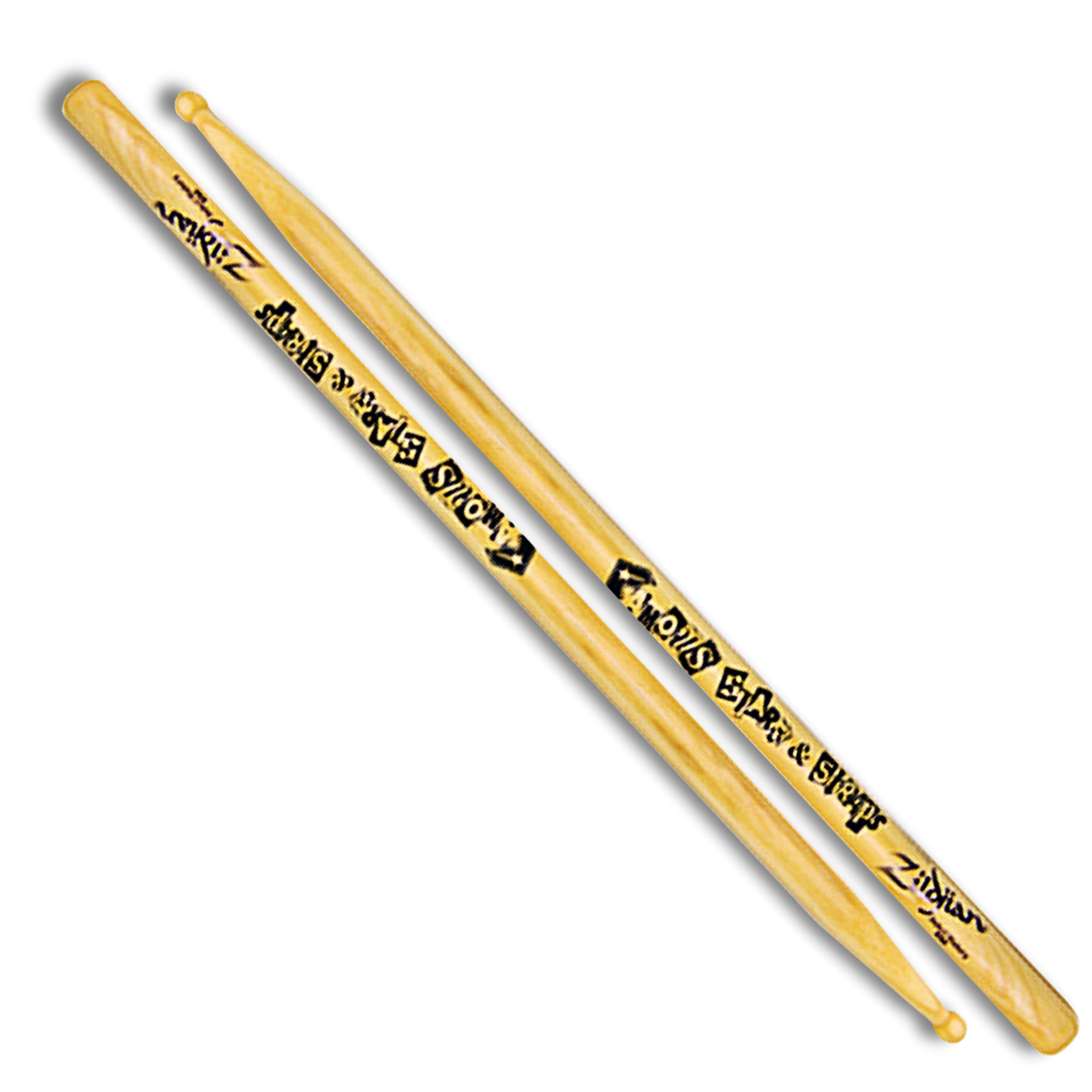 Zildjian Барабанные палочки (Travis Barker Signature Sticks Famous Stars Straps natur, Sticks, Beater und Mallets, Барабанные палочки Holztip), Travis Barker Signature Sticks Famous, Stars & Straps, natur -