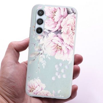 DeinDesign Handyhülle Blume Pastell Wasserfarbe Watercolour Flower, Samsung Galaxy A54 5G Silikon Hülle Bumper Case Handy Schutzhülle