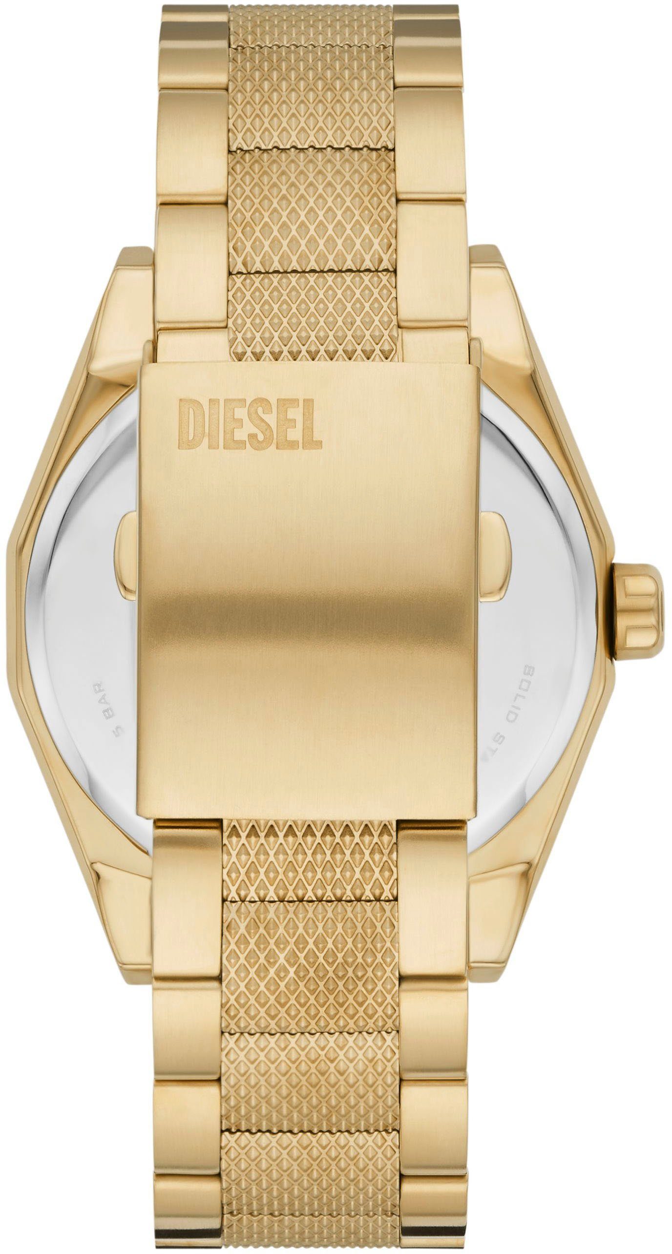 Diesel Quarzuhr SCRAPER DZ2173, Armbanduhr, Herrenuhr, Edelstahlarmband