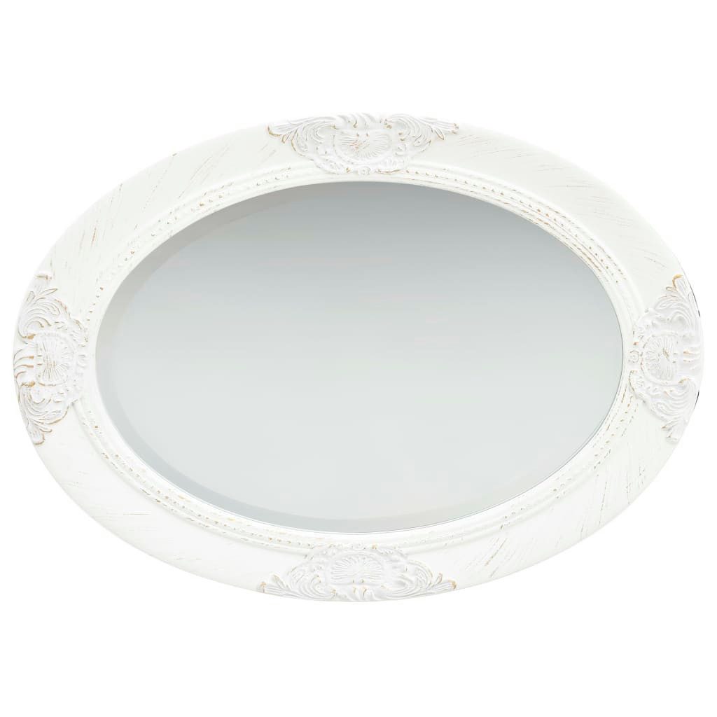 vidaXL Spiegel Wandspiegel im Barock-Stil 50 x 70 cm Weiß (1-St)