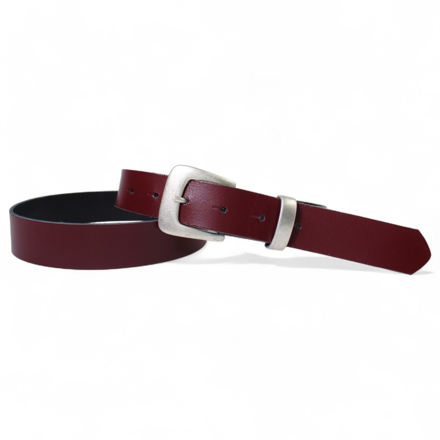 Taillengürtel Damen Rindleder schmal