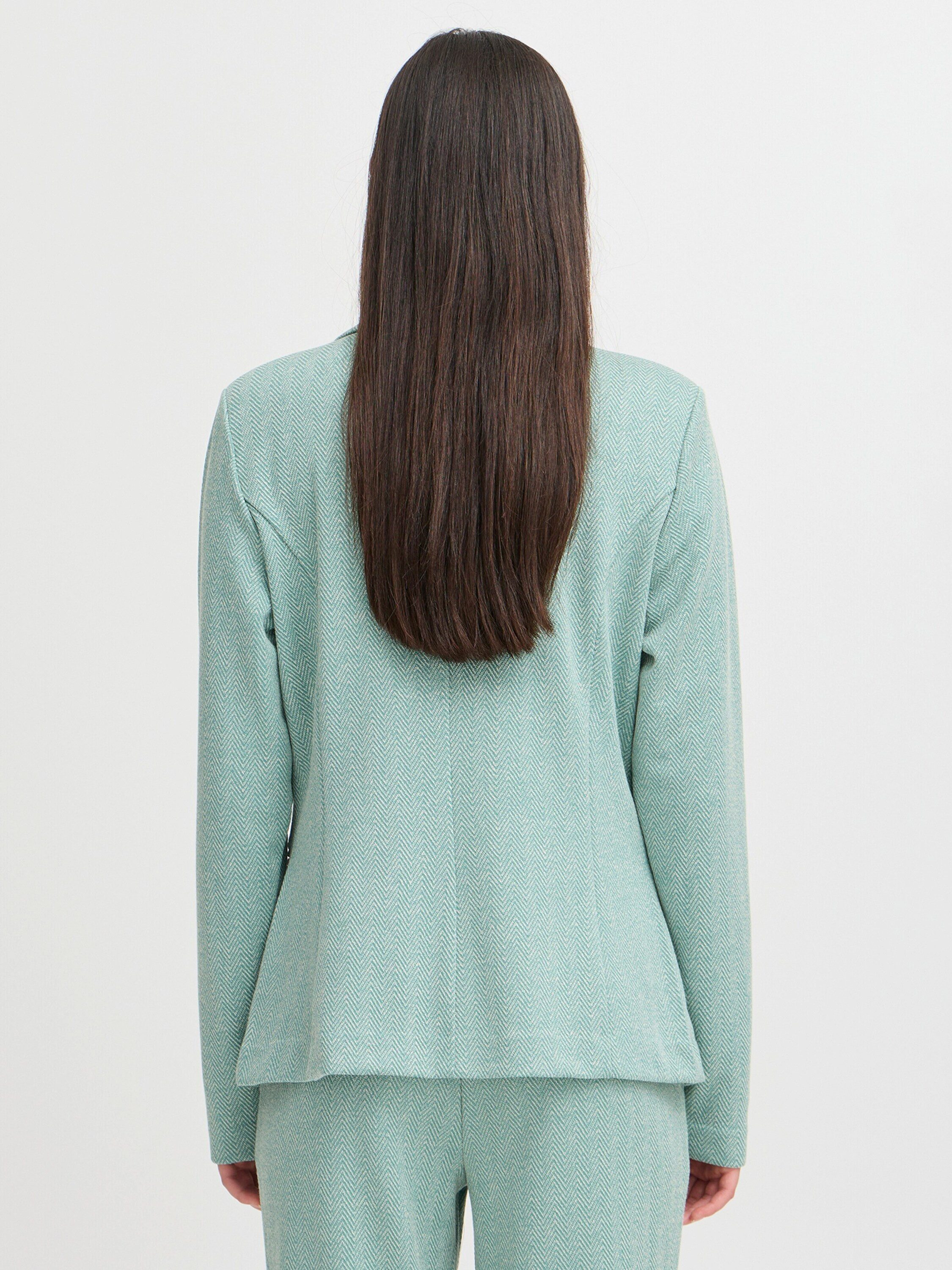 ICHI Kurzblazer KATE (1-tlg) Plain/ohne Details