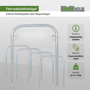 TRUTZHOLM Fahrradständer 5x Fahrradanlehnbügel zum Einbetonieren ca. 780 mm breit Fahrradstände