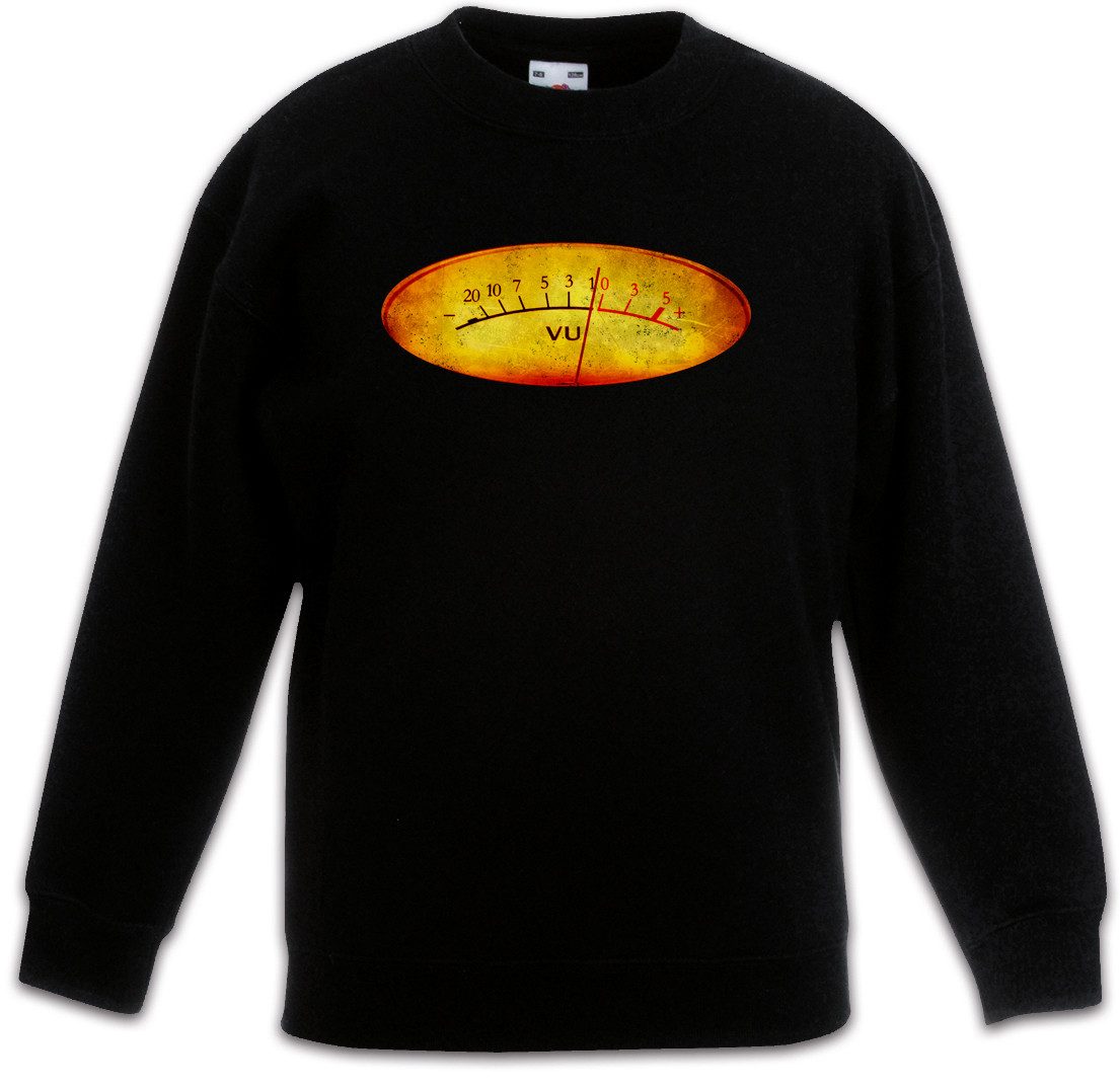 Sweatshirt Vu Volume Units Meter I Kinderpullover Decibel Music Bass Retro Radio