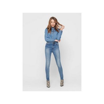 ONLY 5-Pocket-Jeans mittel-blau regular (1-tlg)