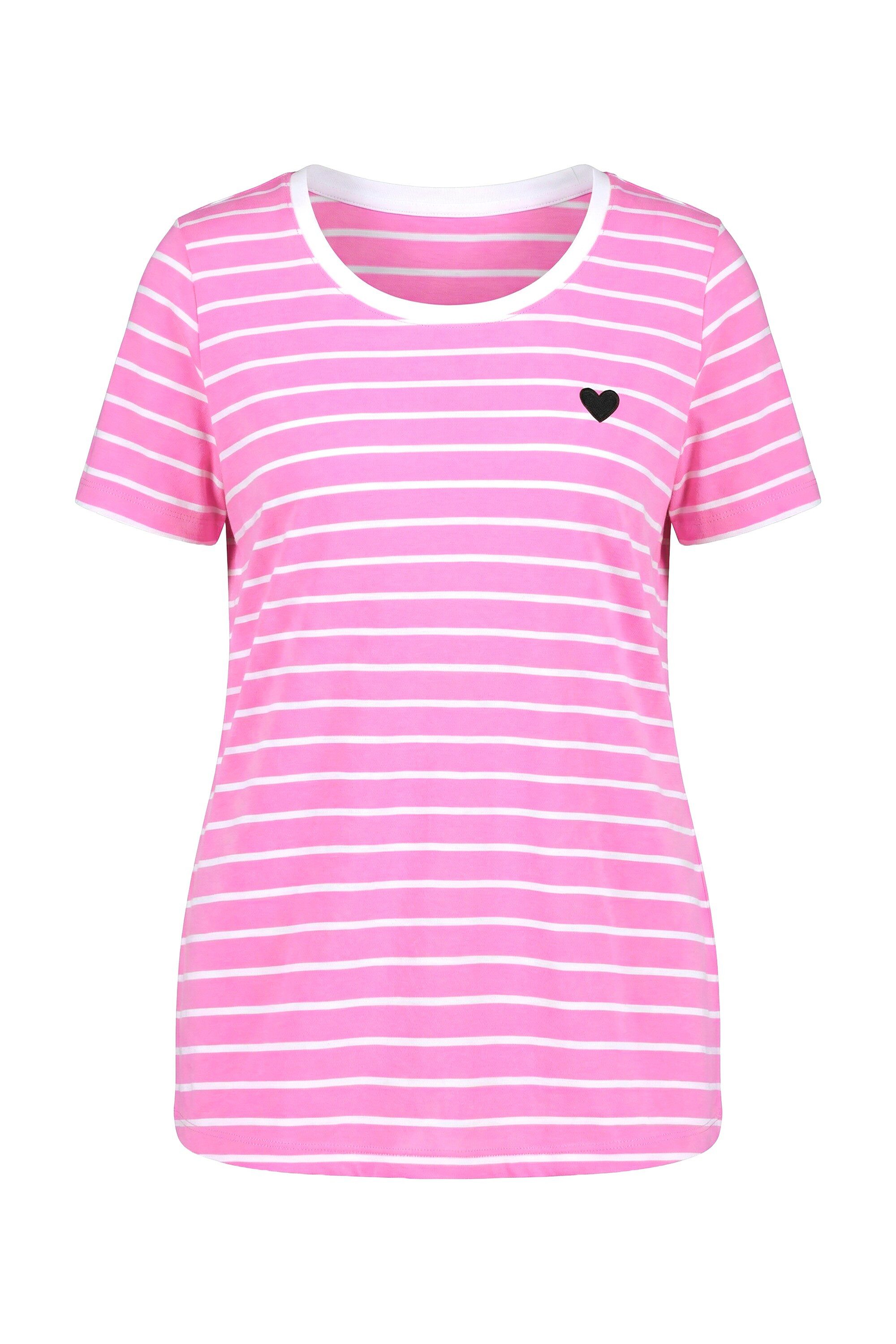 Angel of Style T-Shirt T-Shirt Komfort Fit Ringel Stick-Herz günstig online kaufen