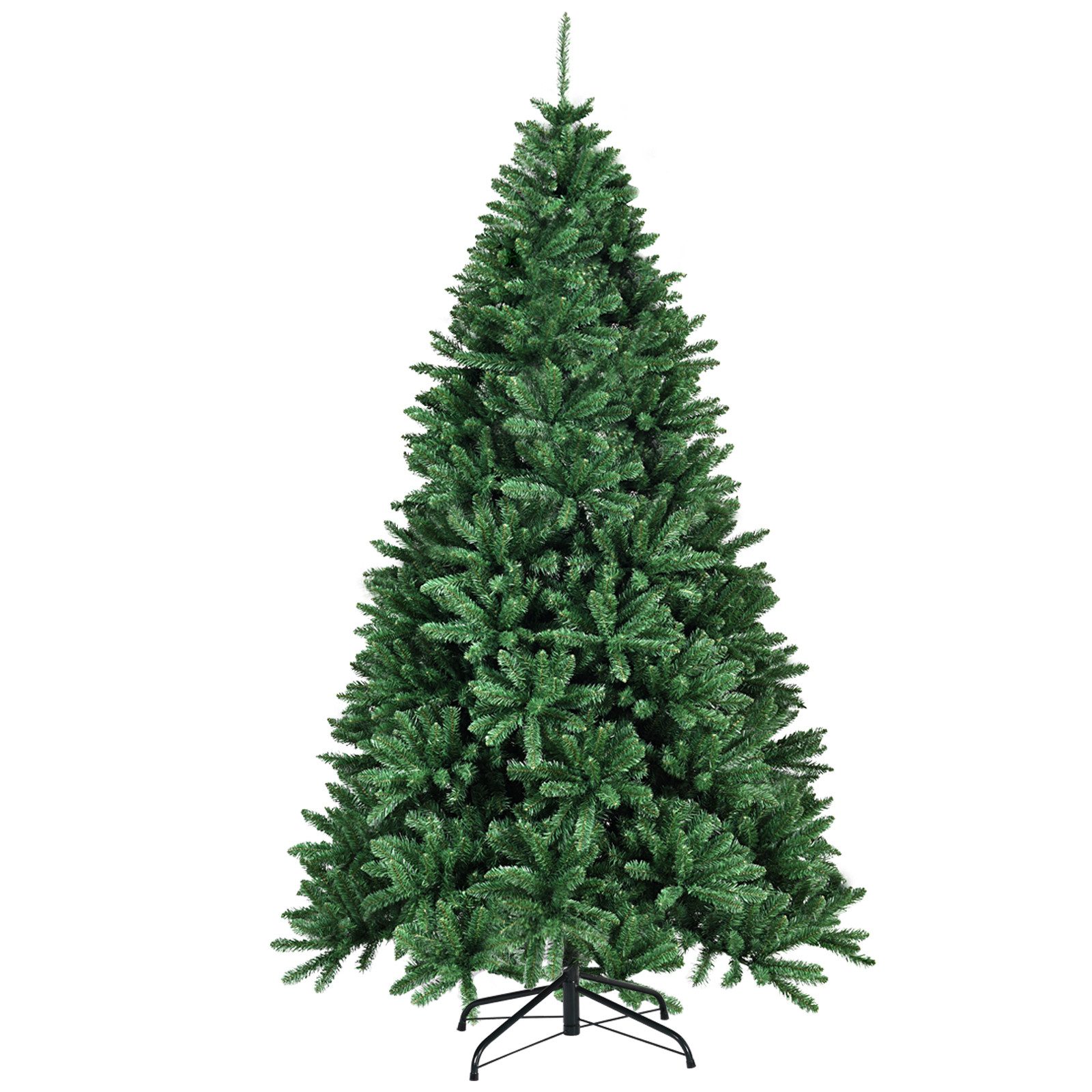 COSTWAY Künstlicher Weihnachtsbaum, 2254 PVC Nadeln, mit Metallständer