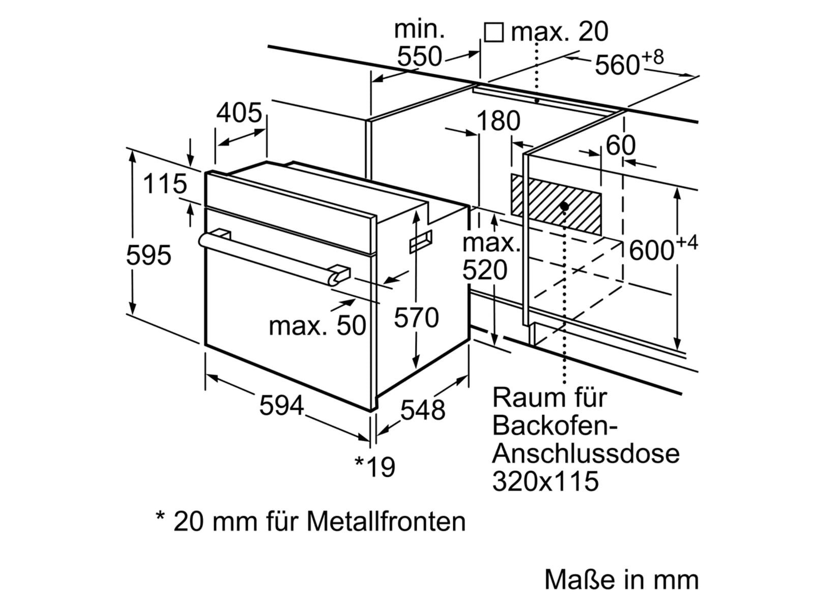 SIEMENS Einbaubackofen, mit kein Auszug vorhanden