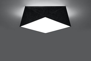Licht-Erlebnisse Deckenleuchte LYNNDIE, ohne Leuchtmittel, Deckenlampe Schwarz B:40cm dekorativ Wohnzimmer Schlafzimmer
