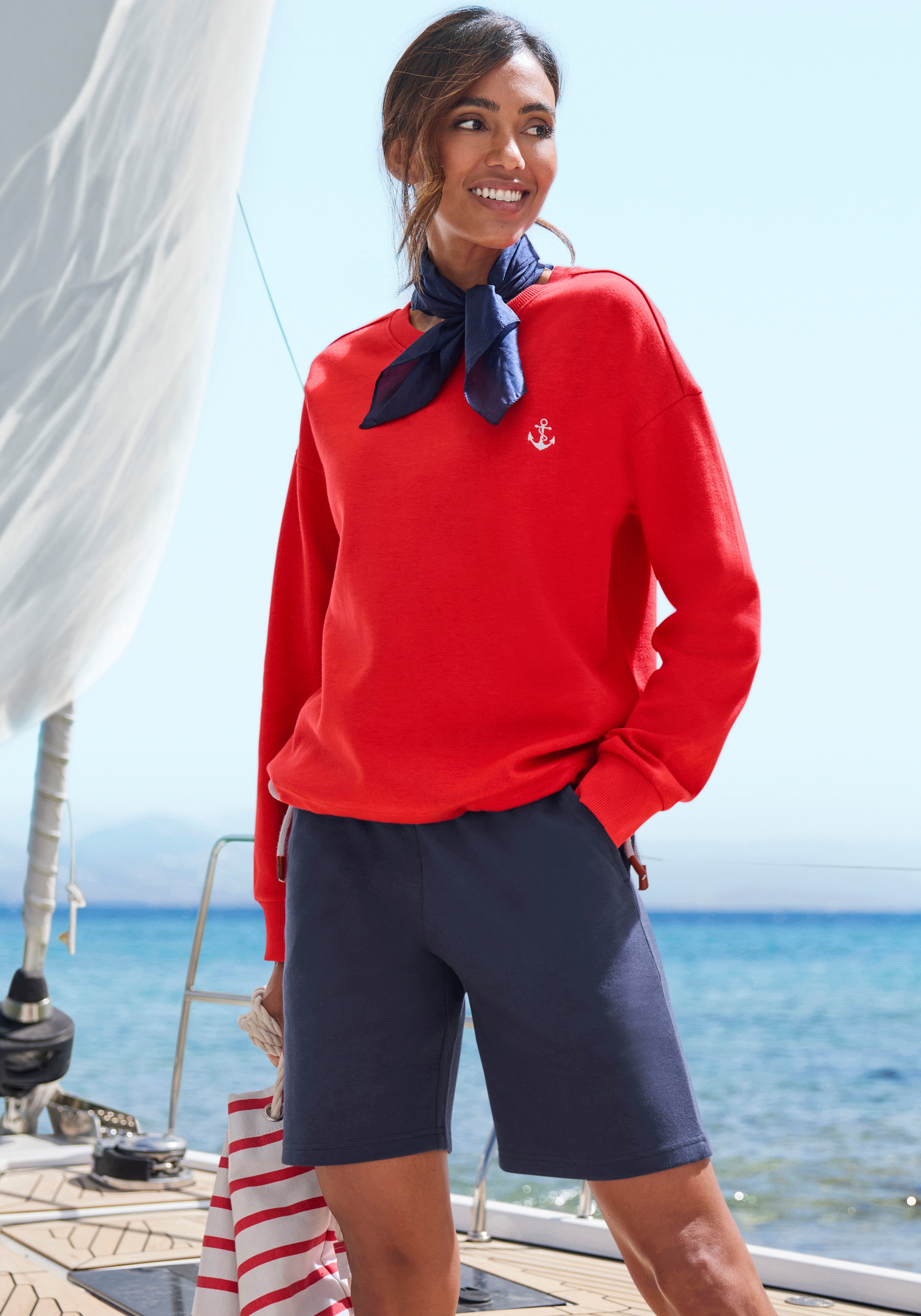 H.I.S Bermudas mit Kordelzug und Stickerei, Loungewear