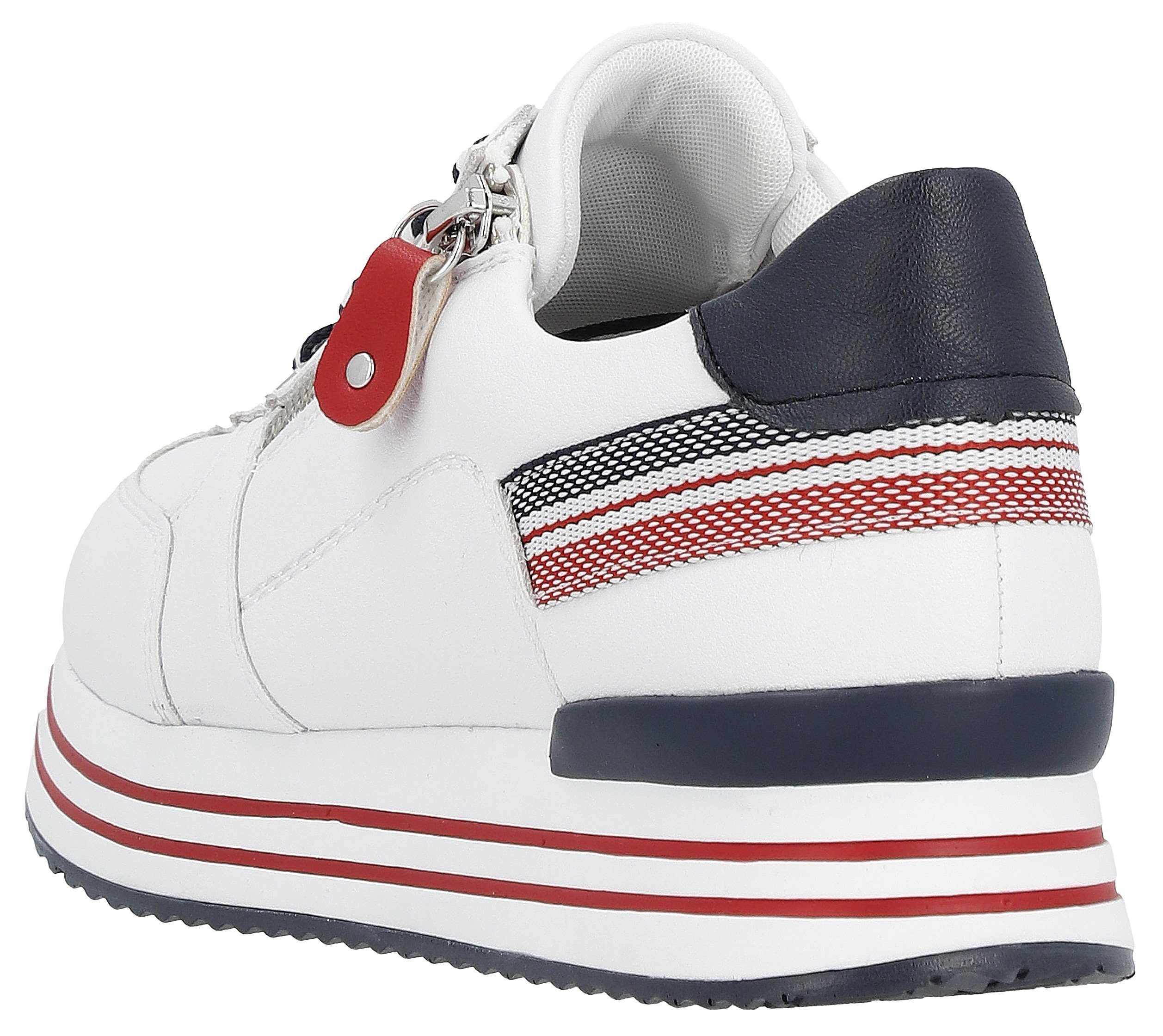 Remonte Plateausneaker mit Wechselfußbett, Freizeitschuh, Halbschuh, Schnürschuh