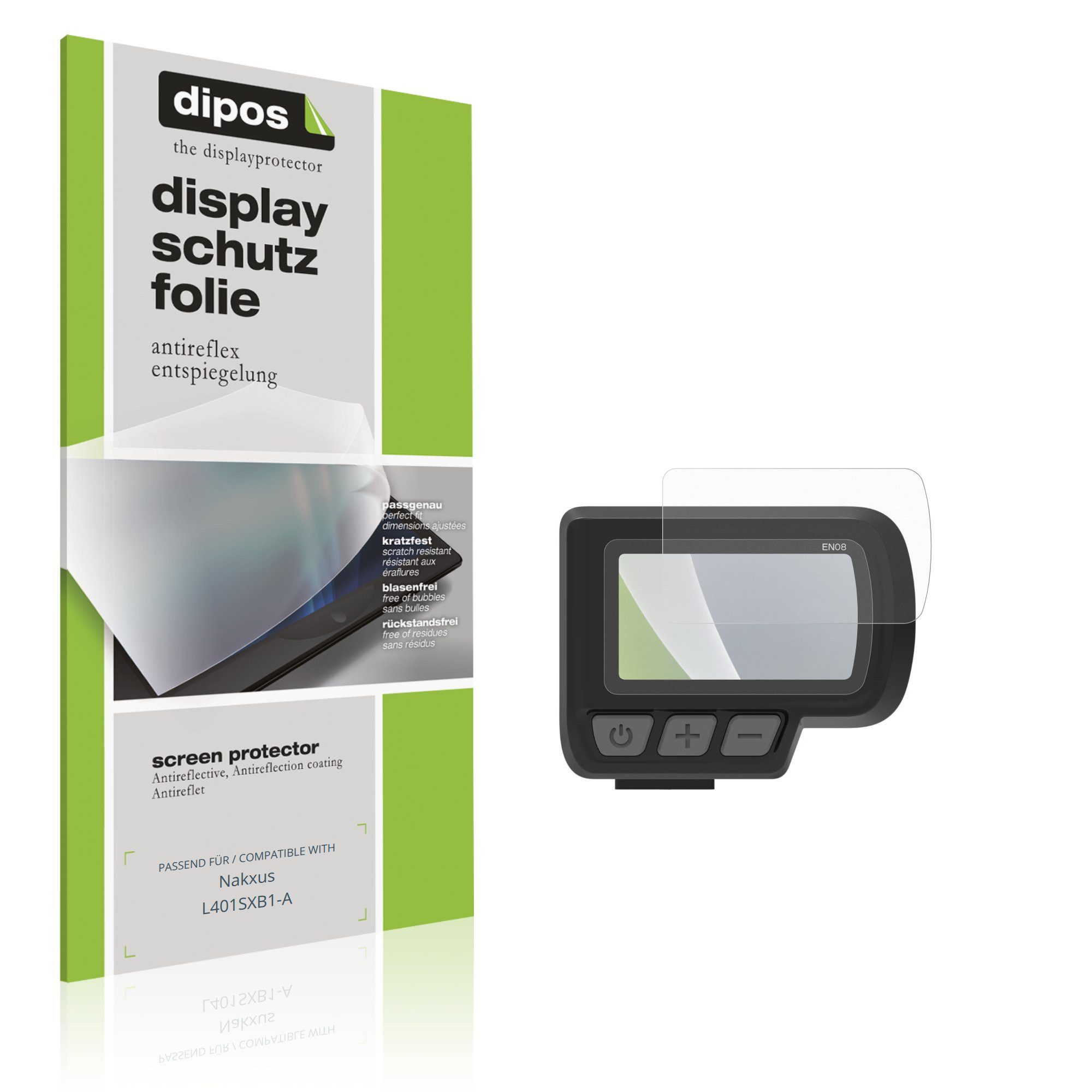 dipos Displayschutzfolie Schutzfolie für Nakxus L401SXB1-A, 4 Stück, Displayschutz Schutz Folie Made in Germany