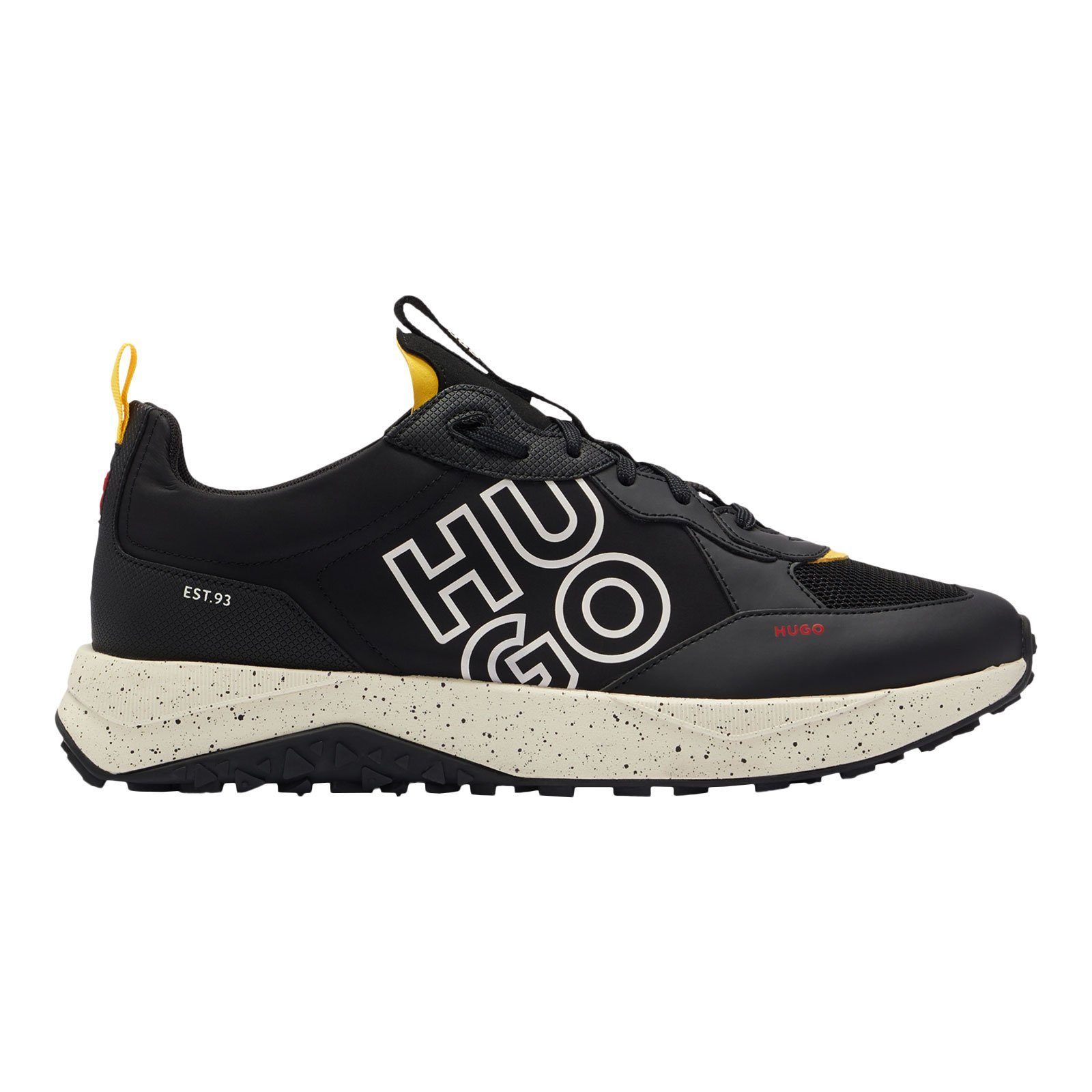 HUGO Kane Sneaker 001 lgny black mit Runn Stack-Logos
