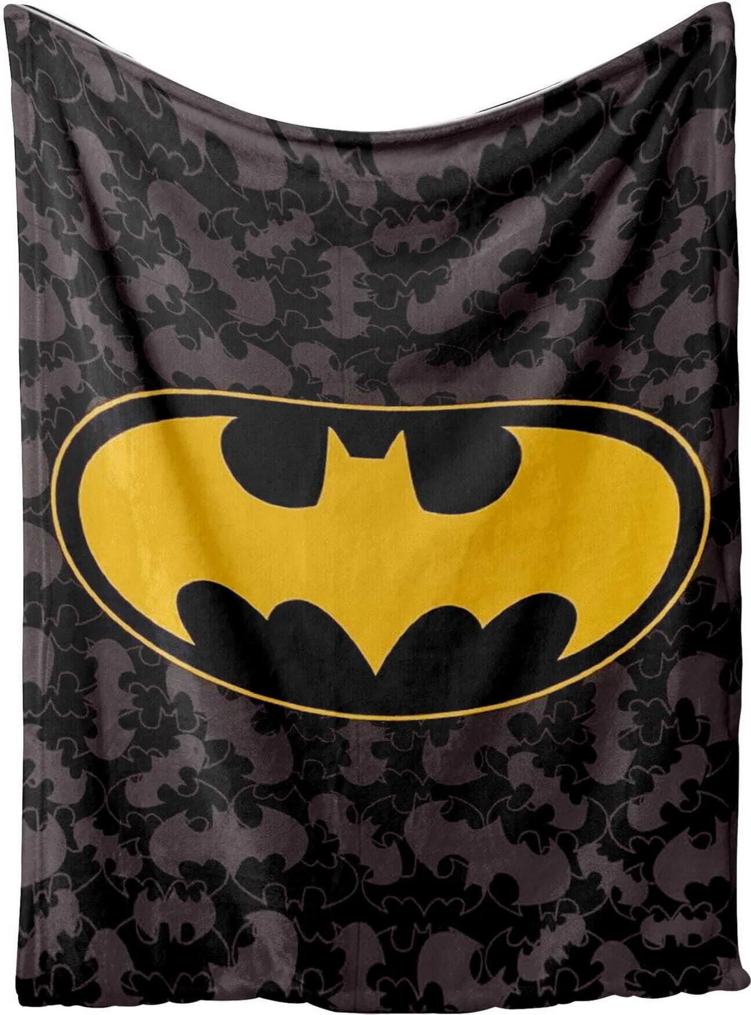 Wohndecke Batman Flauschdecke Schmusedecke Kuscheldecke 120 x 150 cm, Aptex