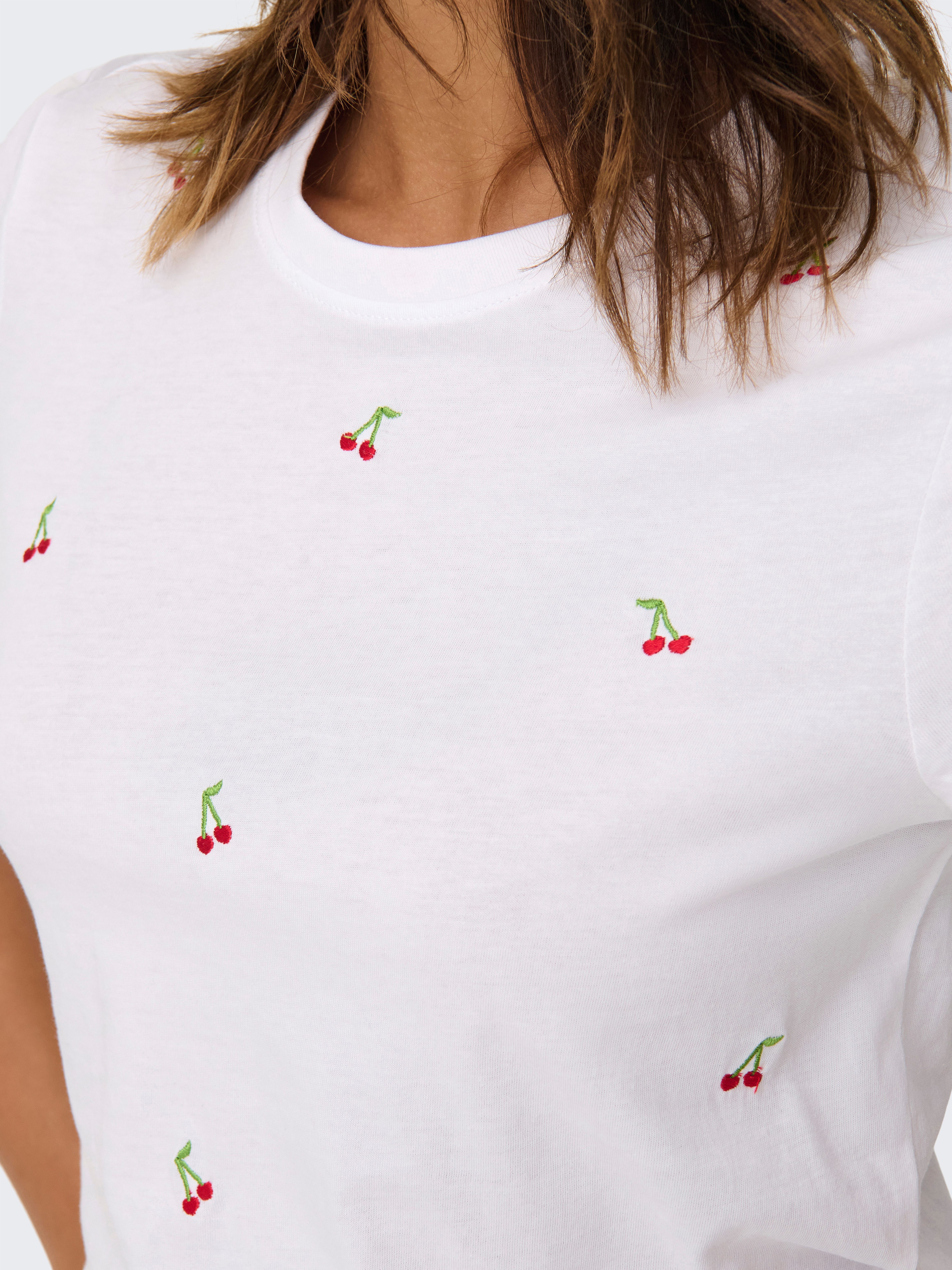 ONLY Kurzarmshirt ONLKETTY LIFE S/S O-NECK TOP JRS NOOS