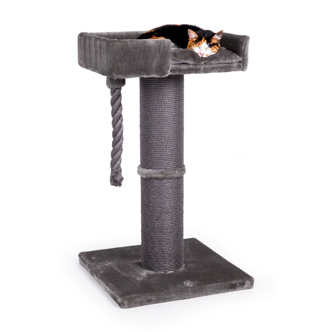 Canadian Cat Company Kratzbaum Watson, Kratzturm mit 18 cm dicker Sisalsäule, grau, ca. 55 x 55 x 100 cm von Canadian Cat Company