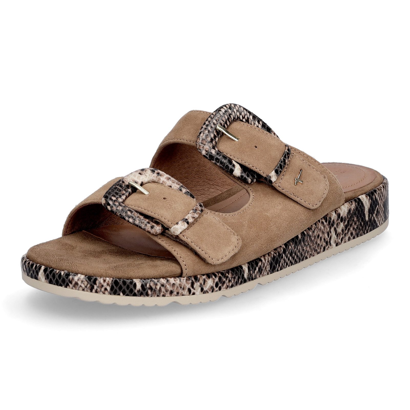 Tamaris Tamaris Damen Pantolette beige python Pantolette