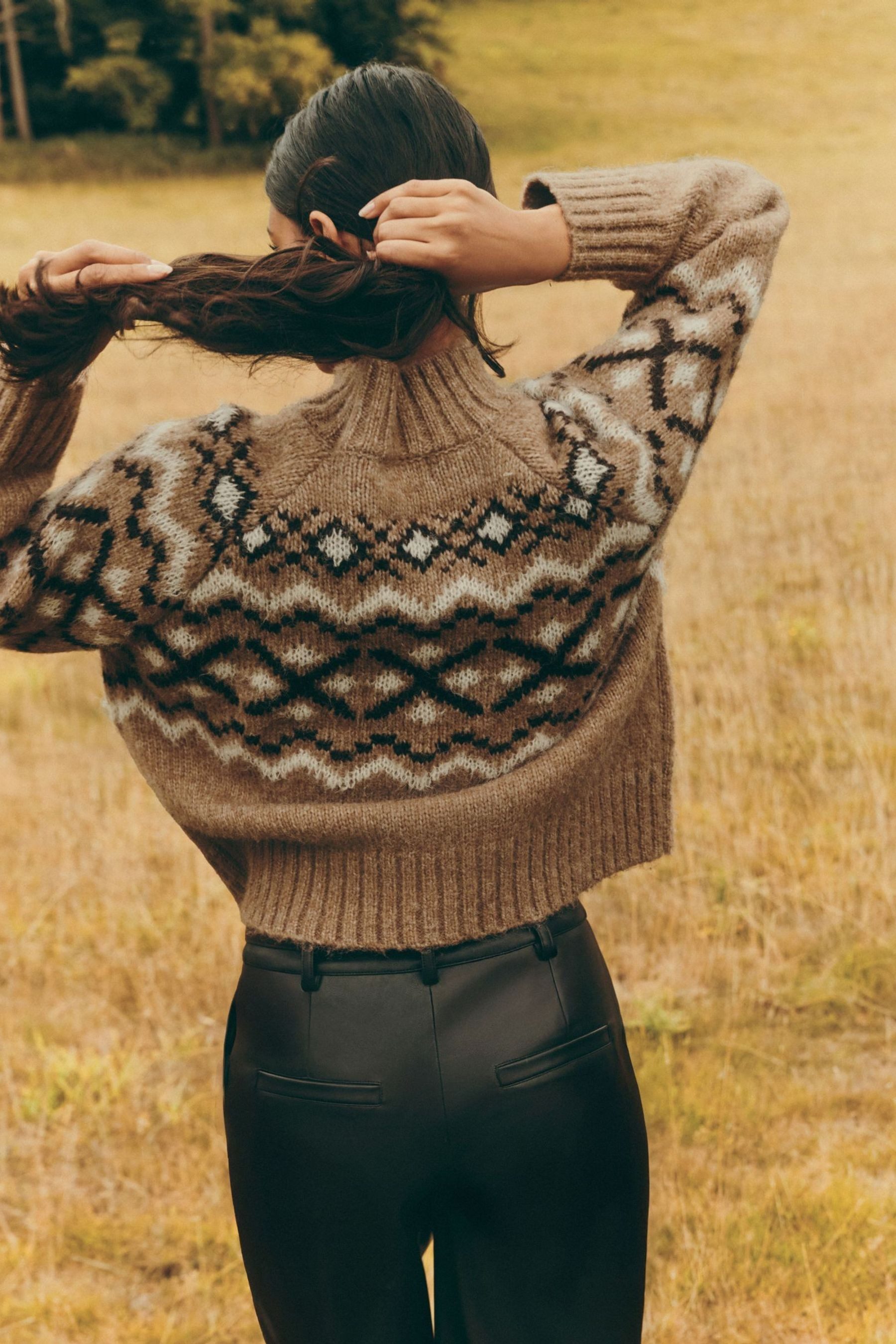 Friends Like These Norwegerpullover Friends Like These Pullover mit Fairisle-Muster (1-tlg)