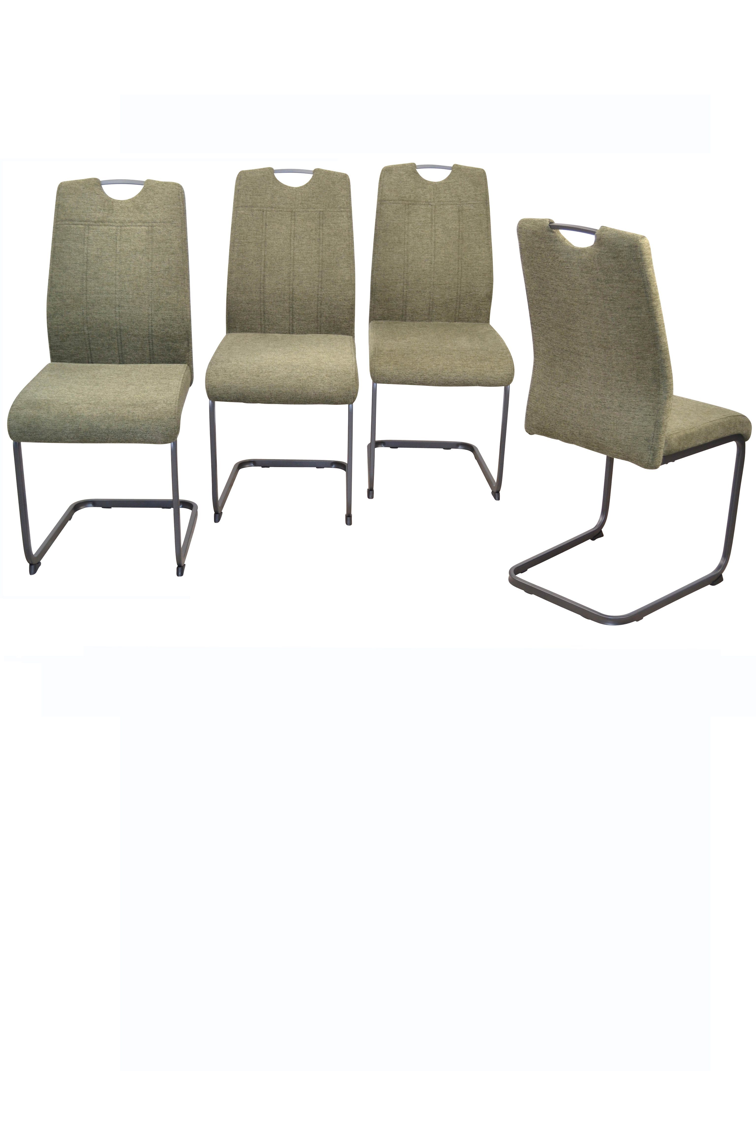 moebel-direkt-online 5teilig Esstisch Set) und aus Tischgruppe 4 Essgruppe bestehend grün einen 5teiliges Stühlen, (Spar-Set,