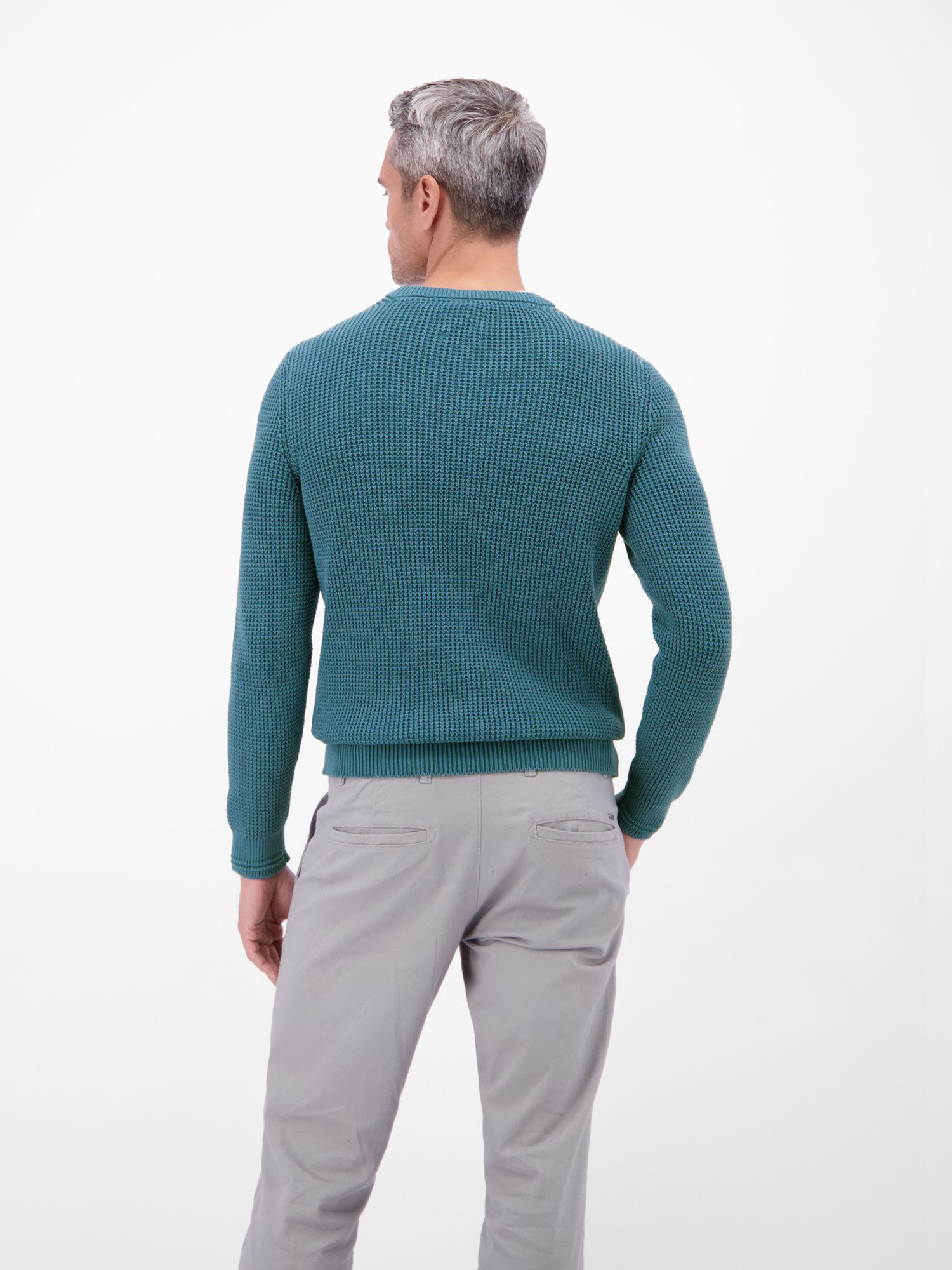 LERROS Strickpullover LERROS Herren Crewneck-Stricker in Strukturqualität günstig online kaufen