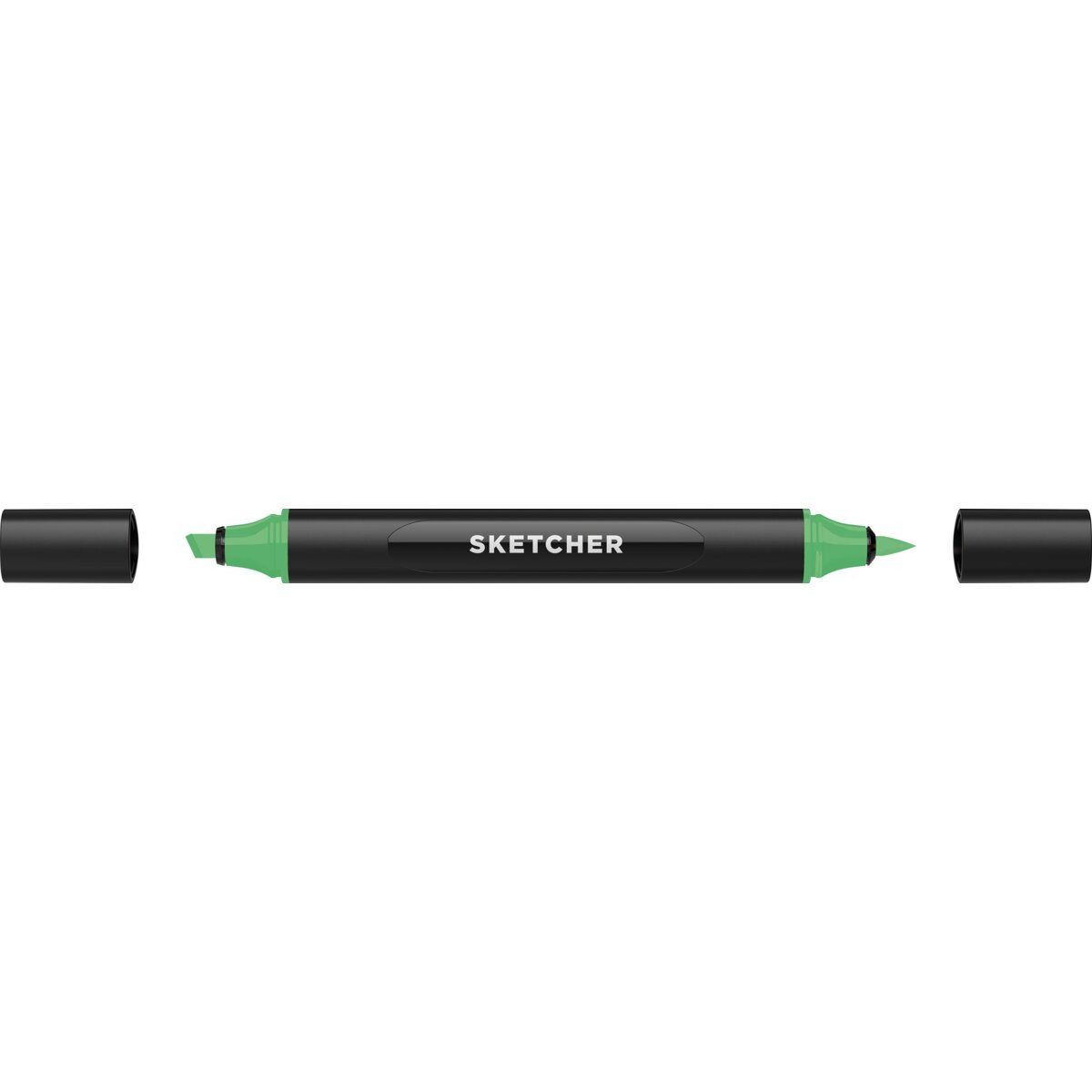 Filzstift Twinmarker Sketcher brush+chisel YG395 blattgrün
