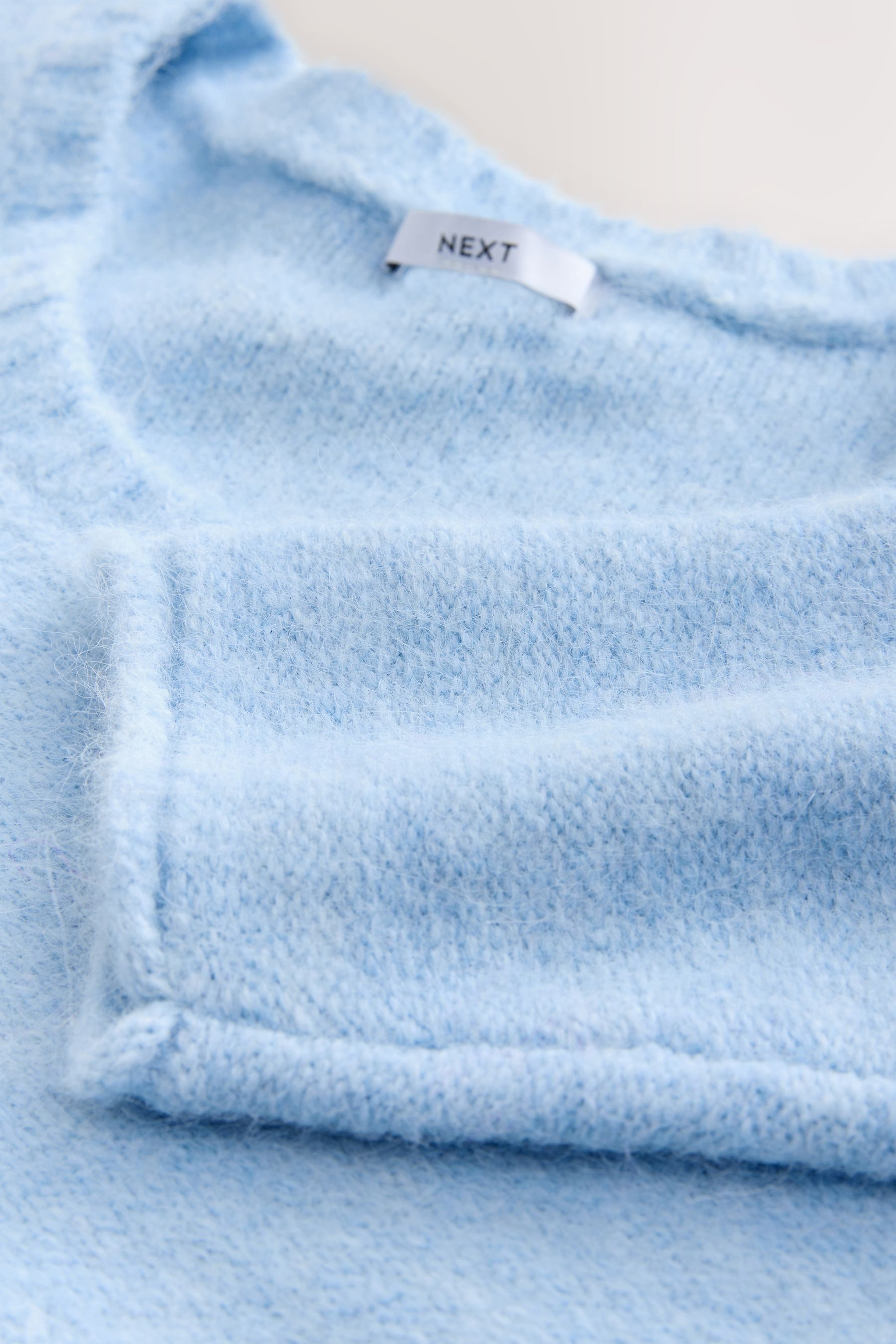 Next Strickpullover Pullover mit Wolle und U-Ausschnitt (1-tlg)