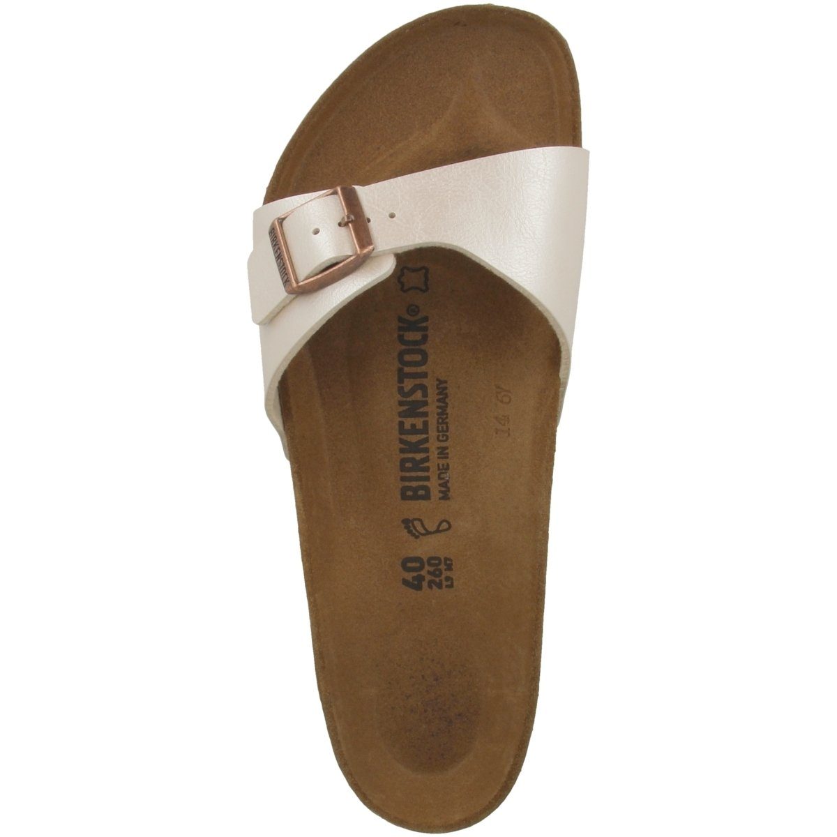 Birkenstock Madrid Birko-Flor Graceful schmal Damen Pantolette Hausschuhe, Sandaletten, Mules, Pantoffeln, Slipper