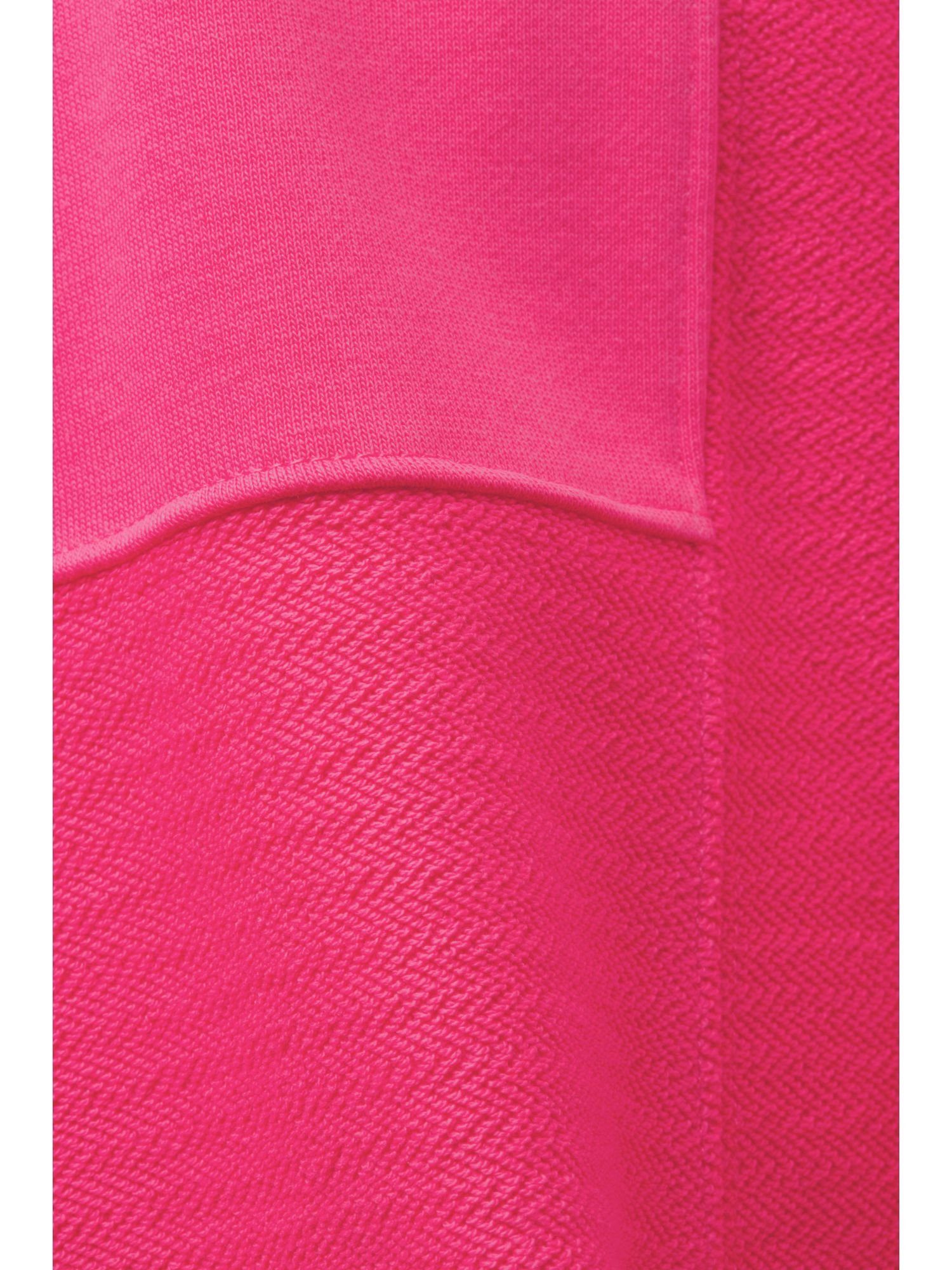 Esprit Cropped-Hoodie Collection FUCHSIA Patchworkoptik PINK in Kapuzensweatshirt
