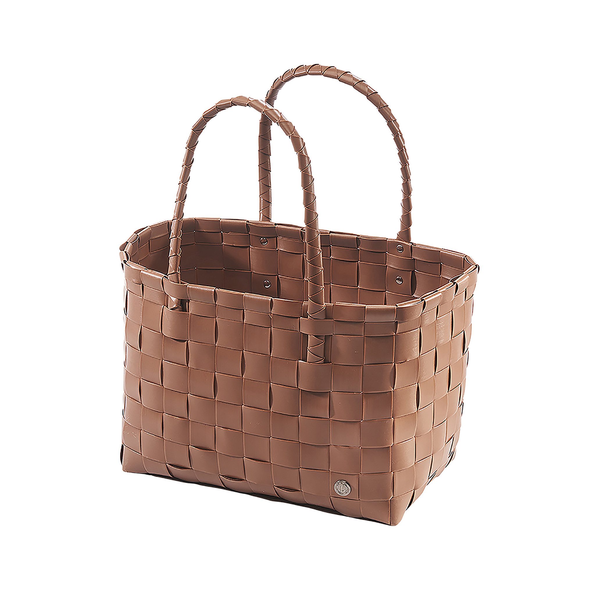 Kobolo Shopper Einkaufstasche TOFFEE XXL aus PE mit PU Henkeln (1 Stück) günstig online kaufen